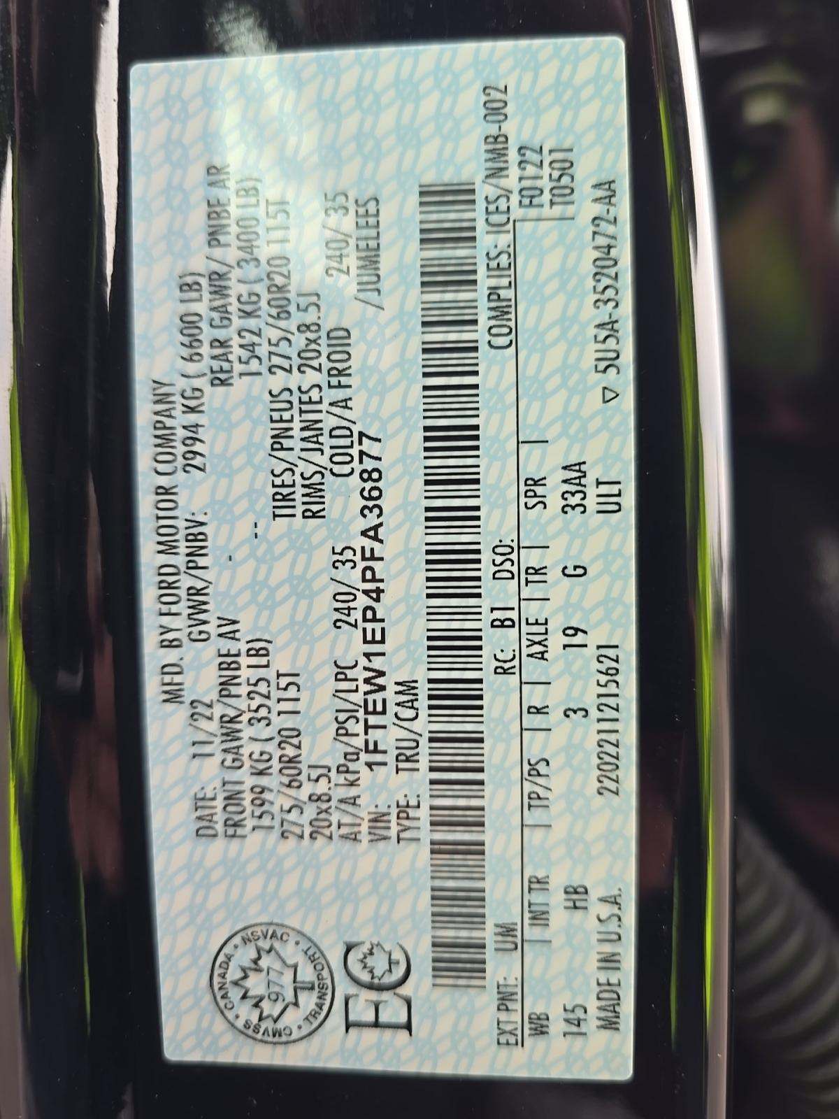 2023 Ford F-150 Lariat AWD