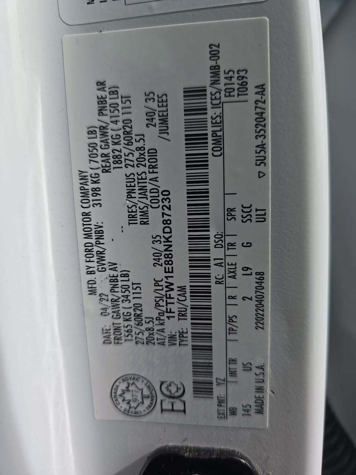 2022 Ford F-150 XLT AWD