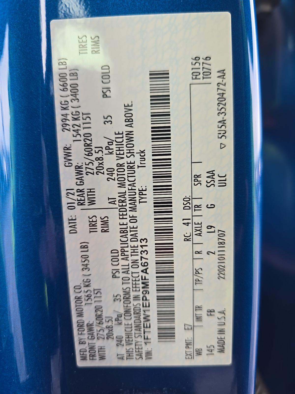 2021 Ford F-150 XLT AWD