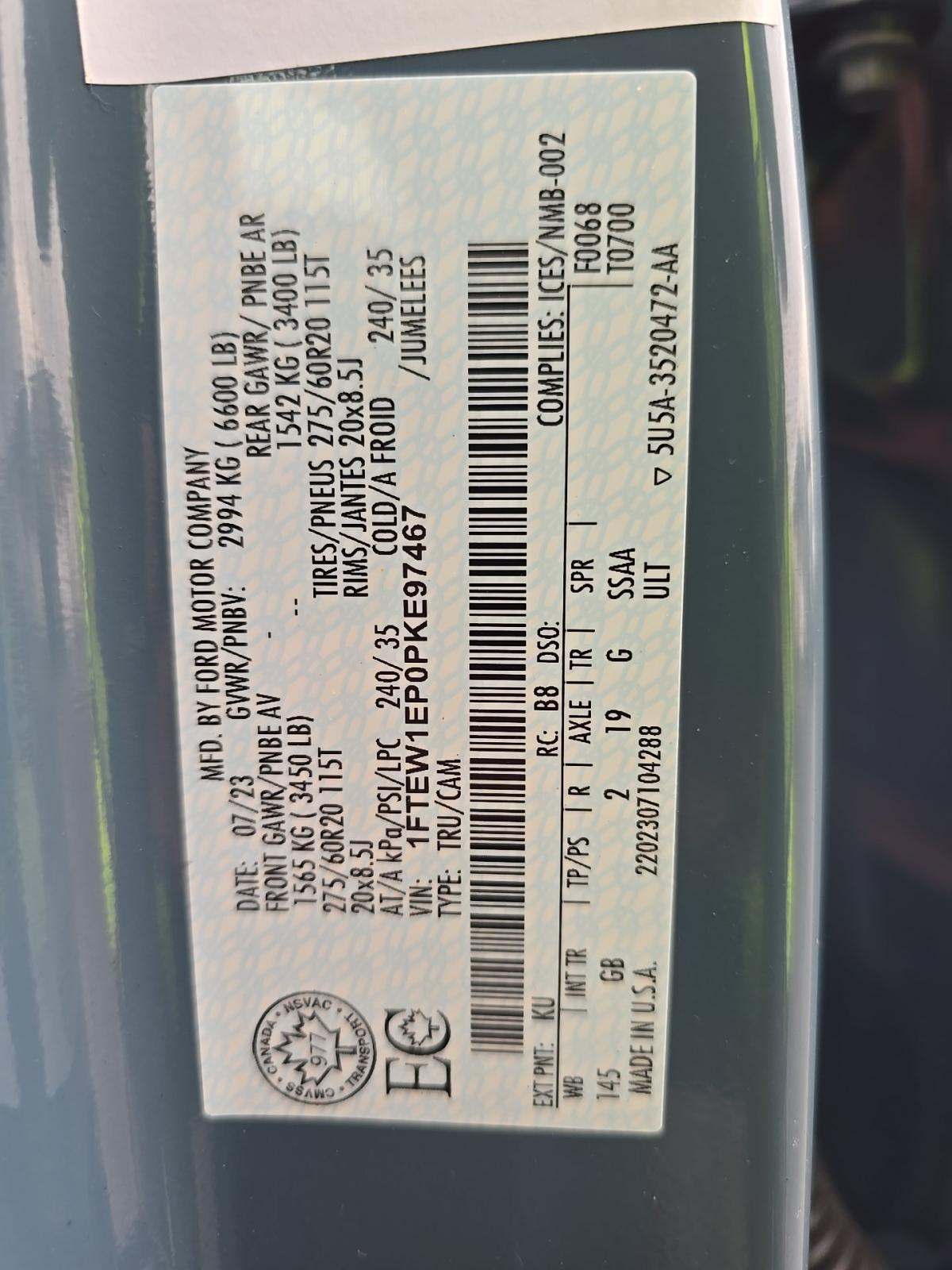 2023 Ford F-150 XL AWD