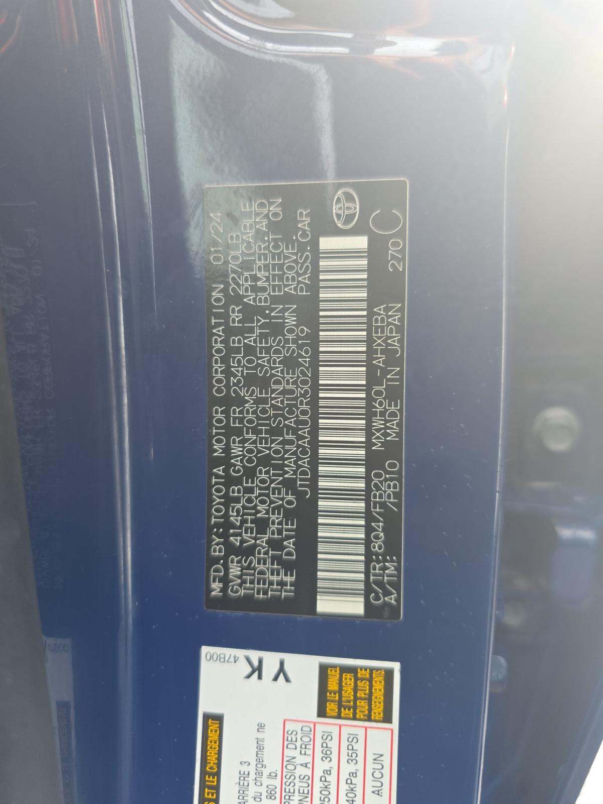 2024 Toyota Prius LE FWD