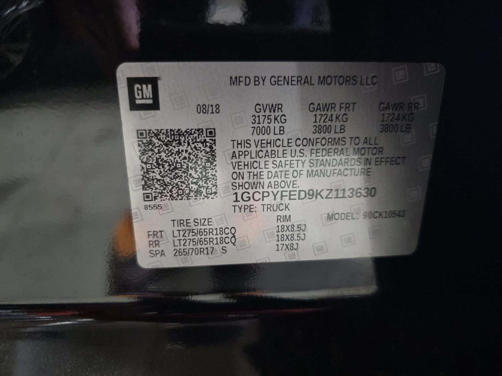 2019 Chevrolet Silverado 1500 LT Trail Boss AWD