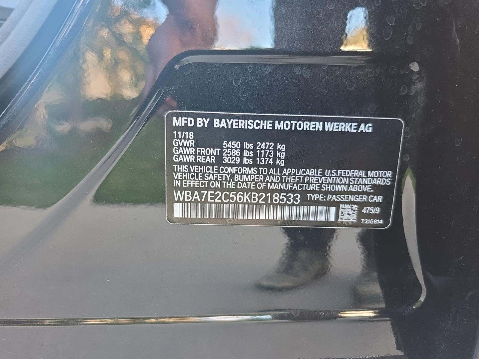 2019 BMW 7 Series 740i RWD