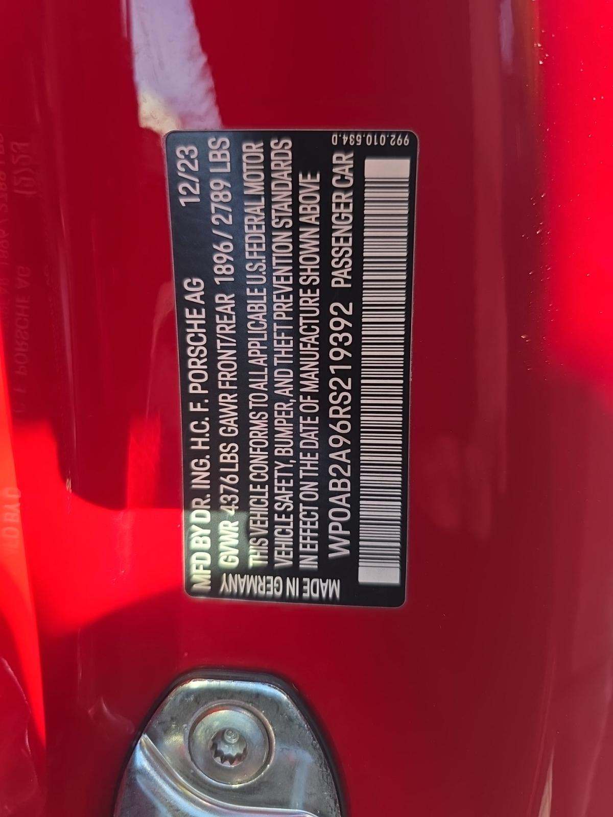 2024 Porsche 911 Carrera S RWD