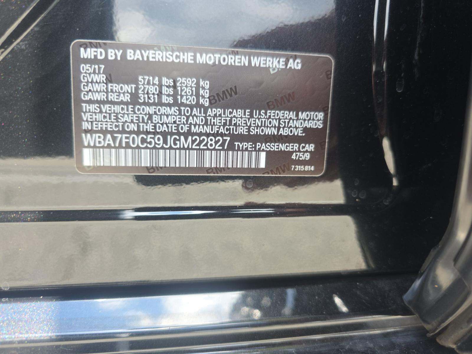 2018 BMW 7 Series 750i RWD