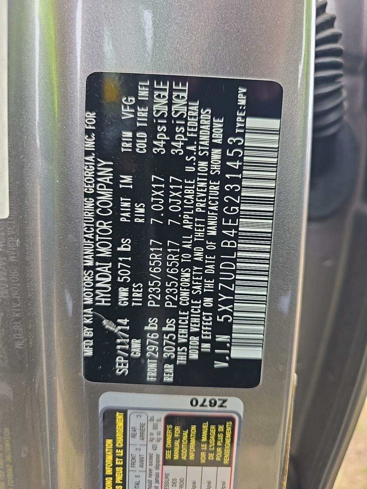 2014 Hyundai Santa Fe Sport Base AWD