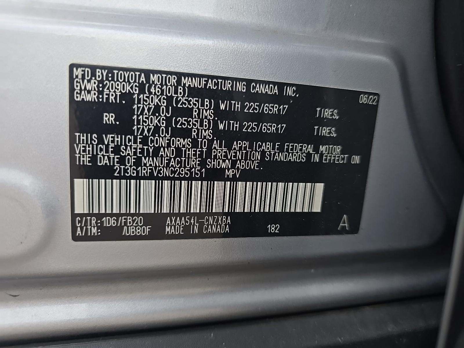 2022 Toyota RAV4 LE AWD