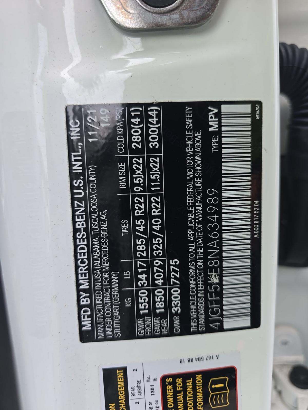 2022 Mercedes-Benz GLS GLS 450 AWD