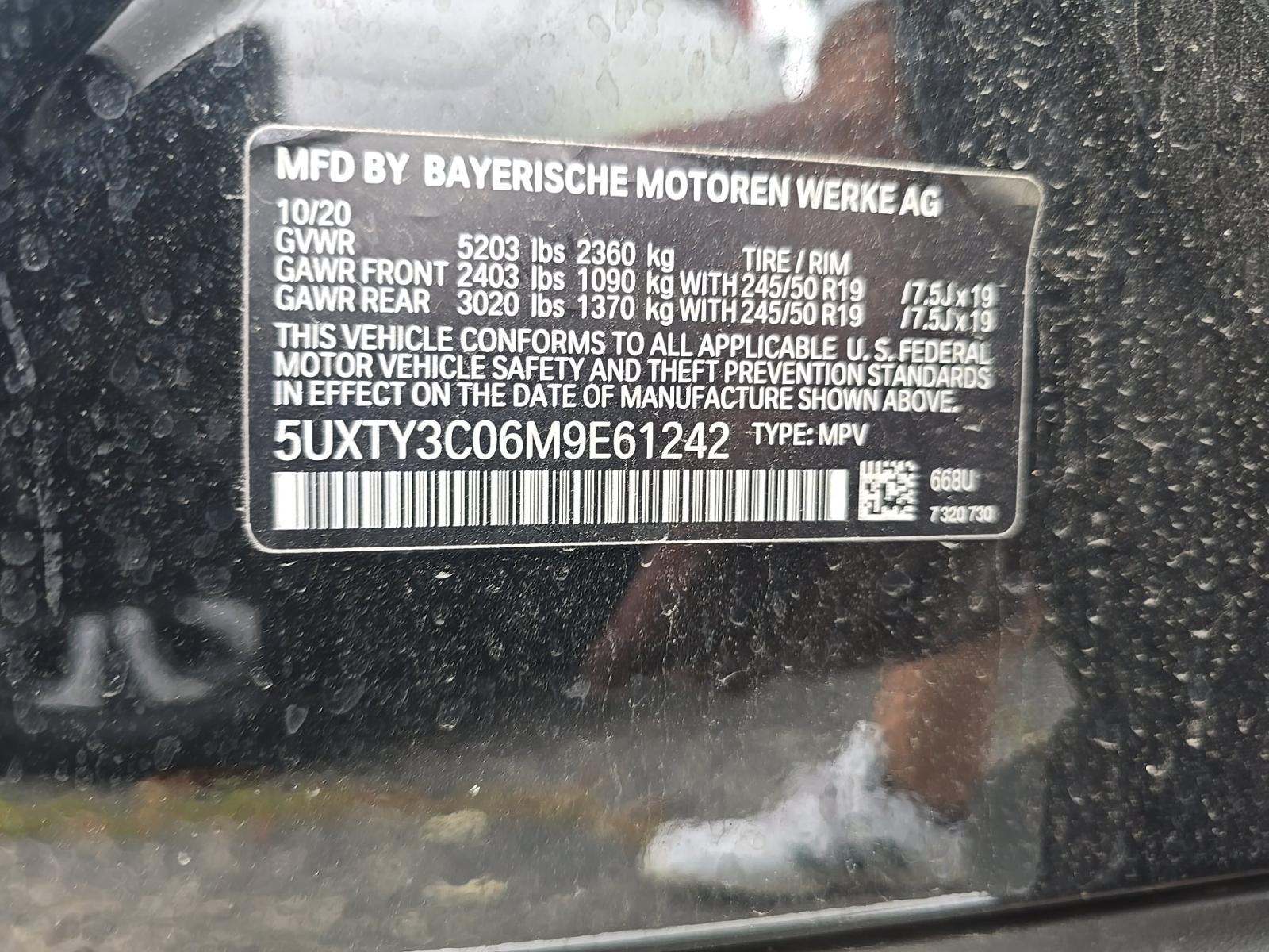 2021 BMW X3 sDrive30i RWD