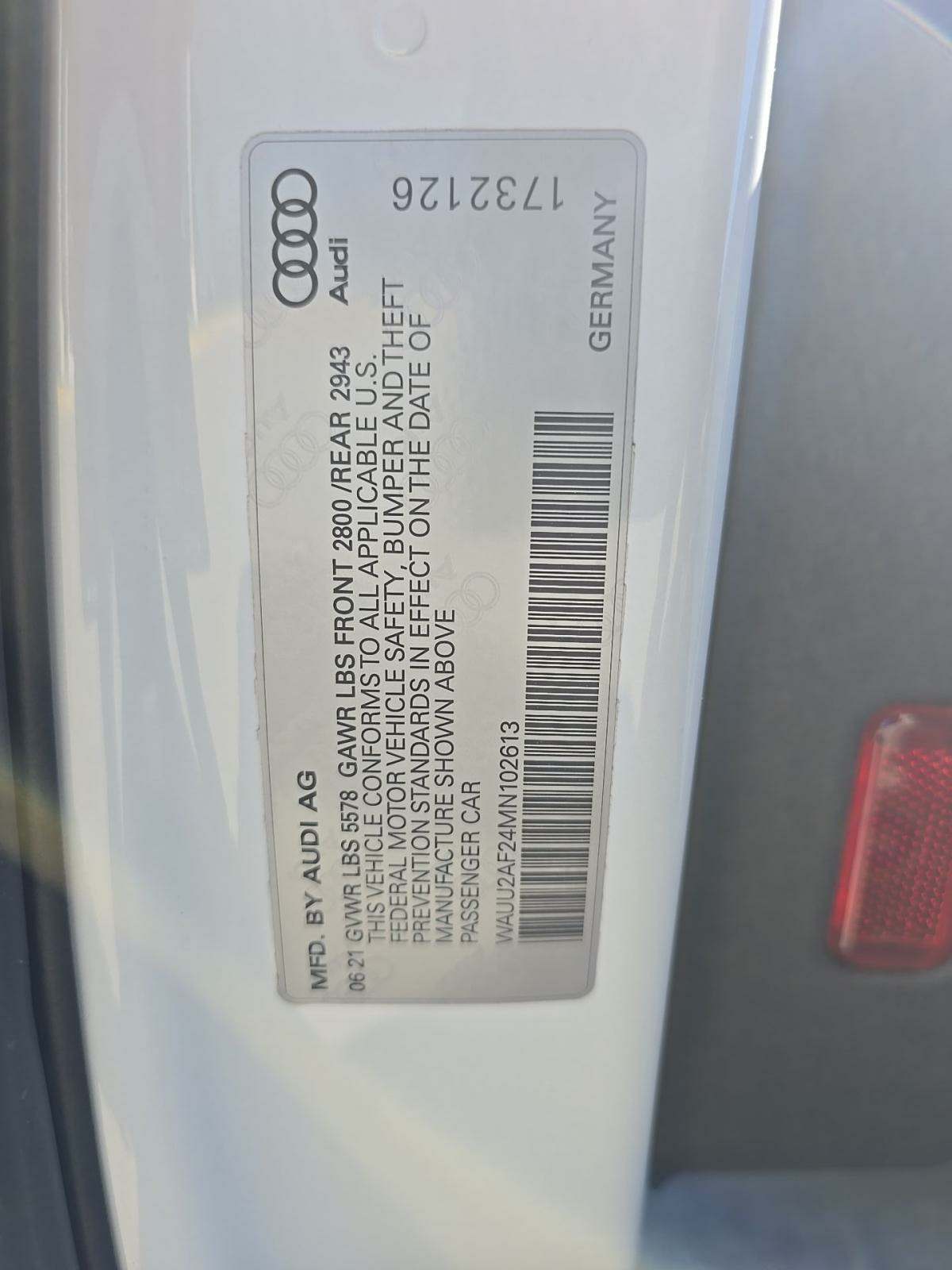 2021 Audi A7 Premium Plus AWD