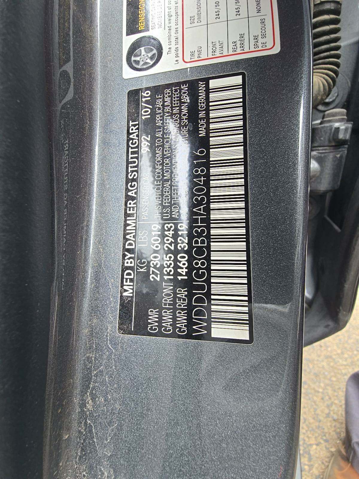 2017 Mercedes-Benz S-Class S 550 RWD