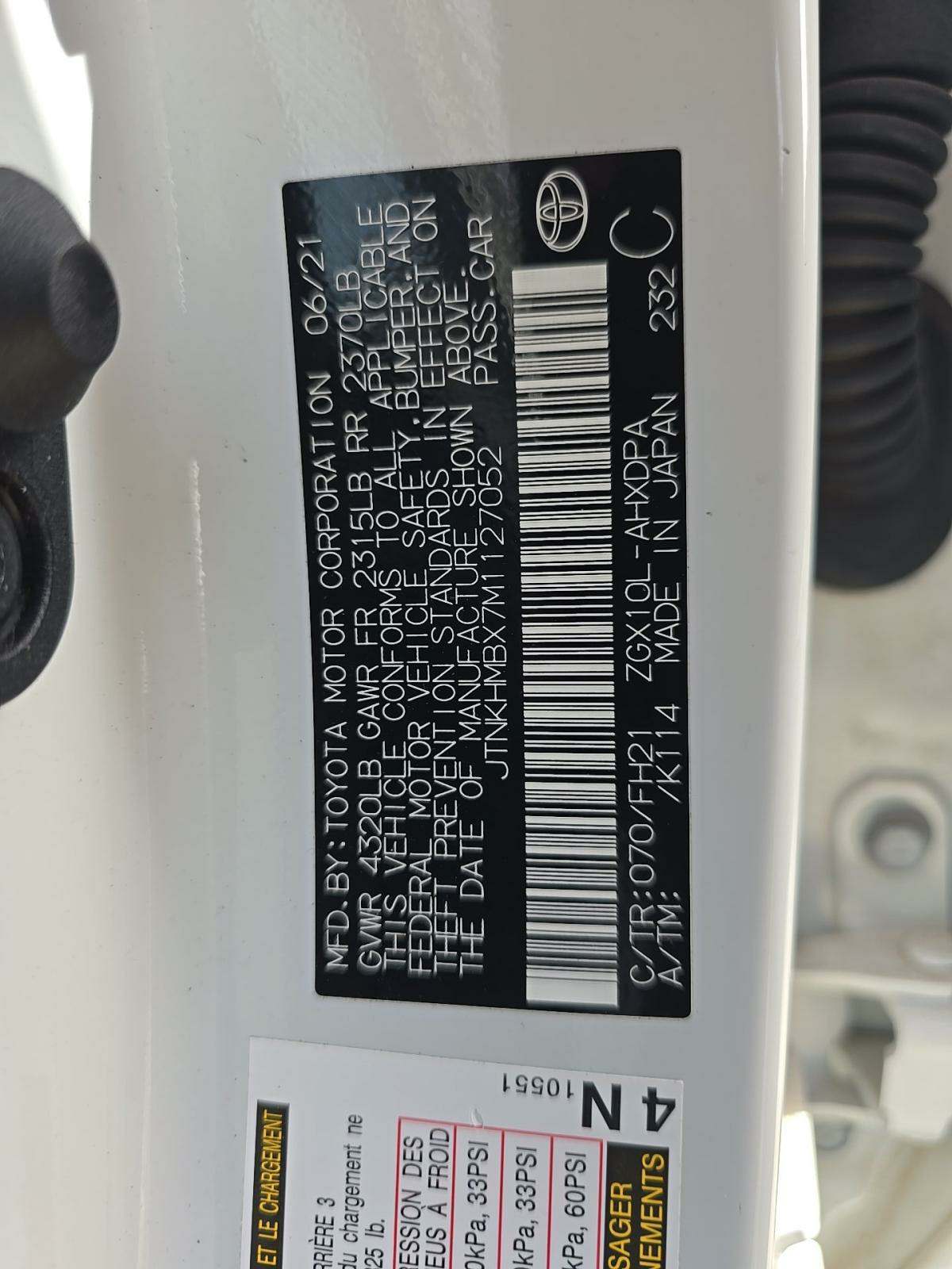 2021 Toyota C-HR LE FWD