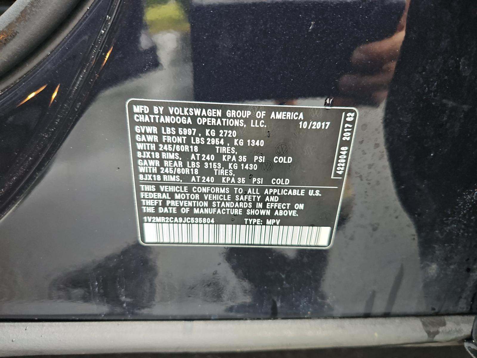 2018 Volkswagen Atlas 3.6L SEL AWD