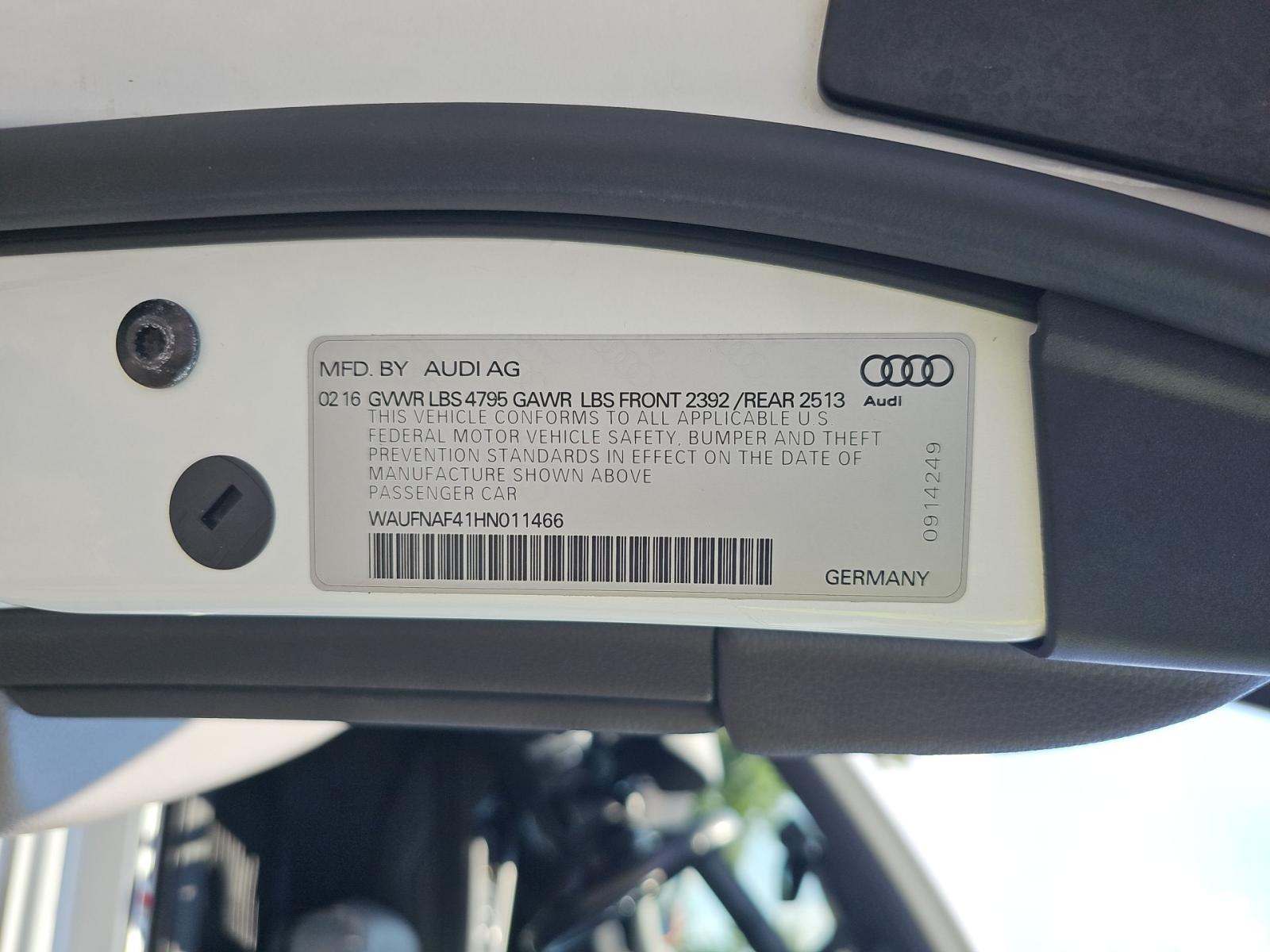 2017 Audi A4 Prestige AWD