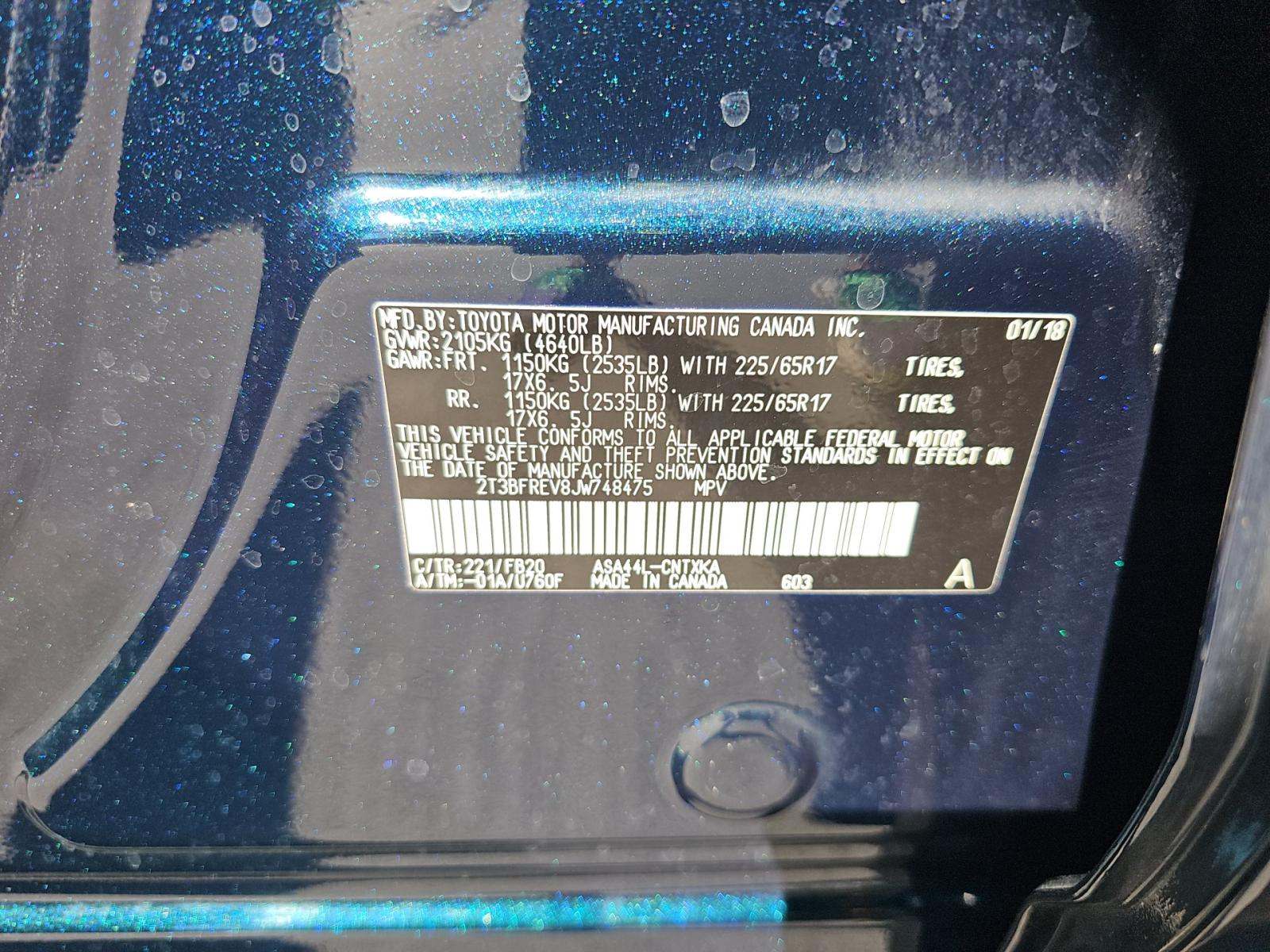 2018 Toyota RAV4 LE AWD
