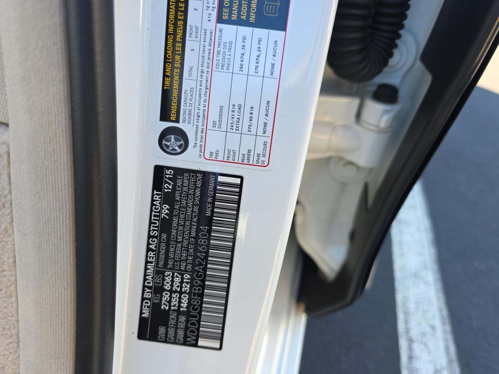 2016 Mercedes-Benz S-Class S 550 AWD