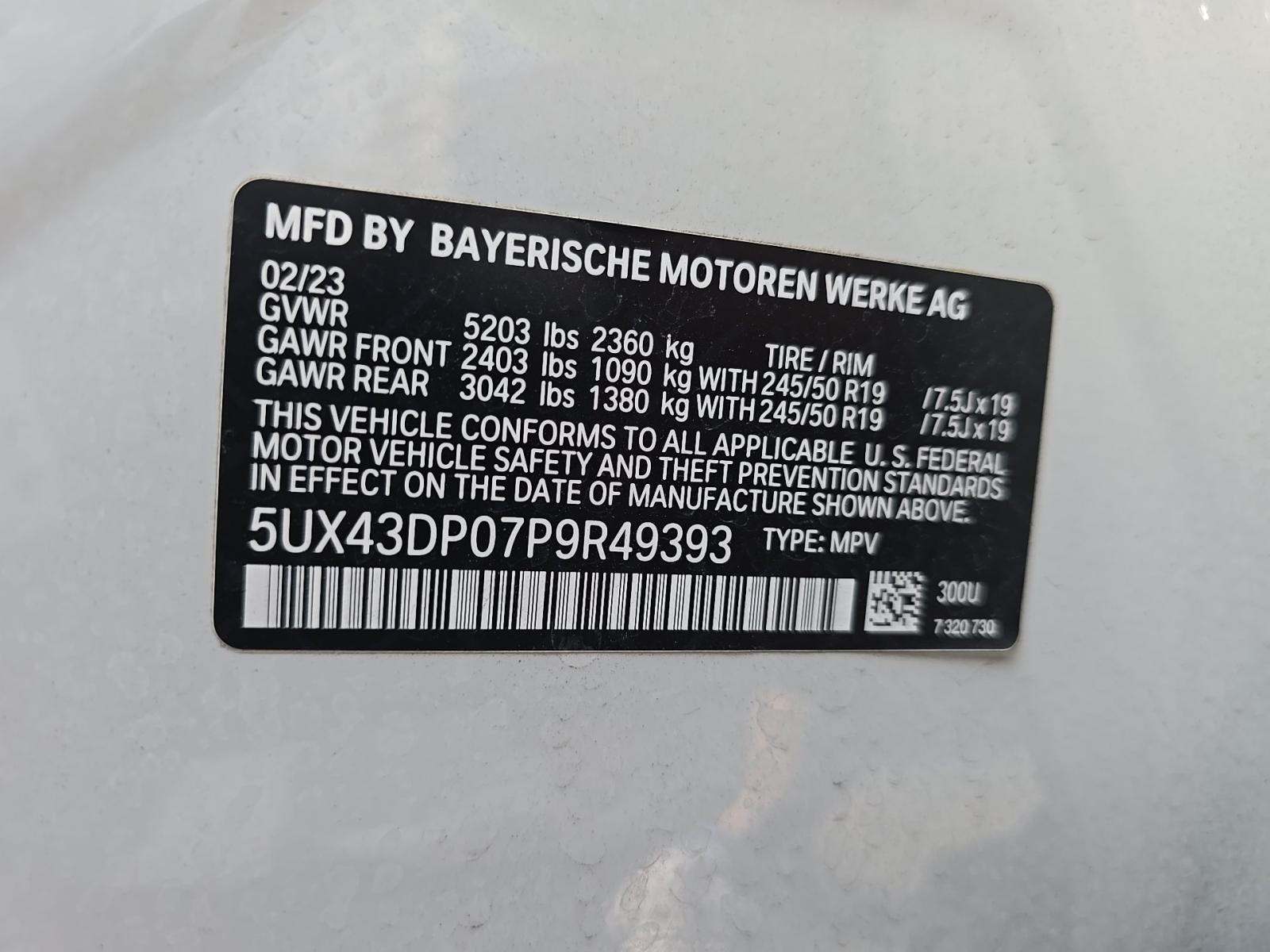 2023 BMW X3 sDrive30i RWD