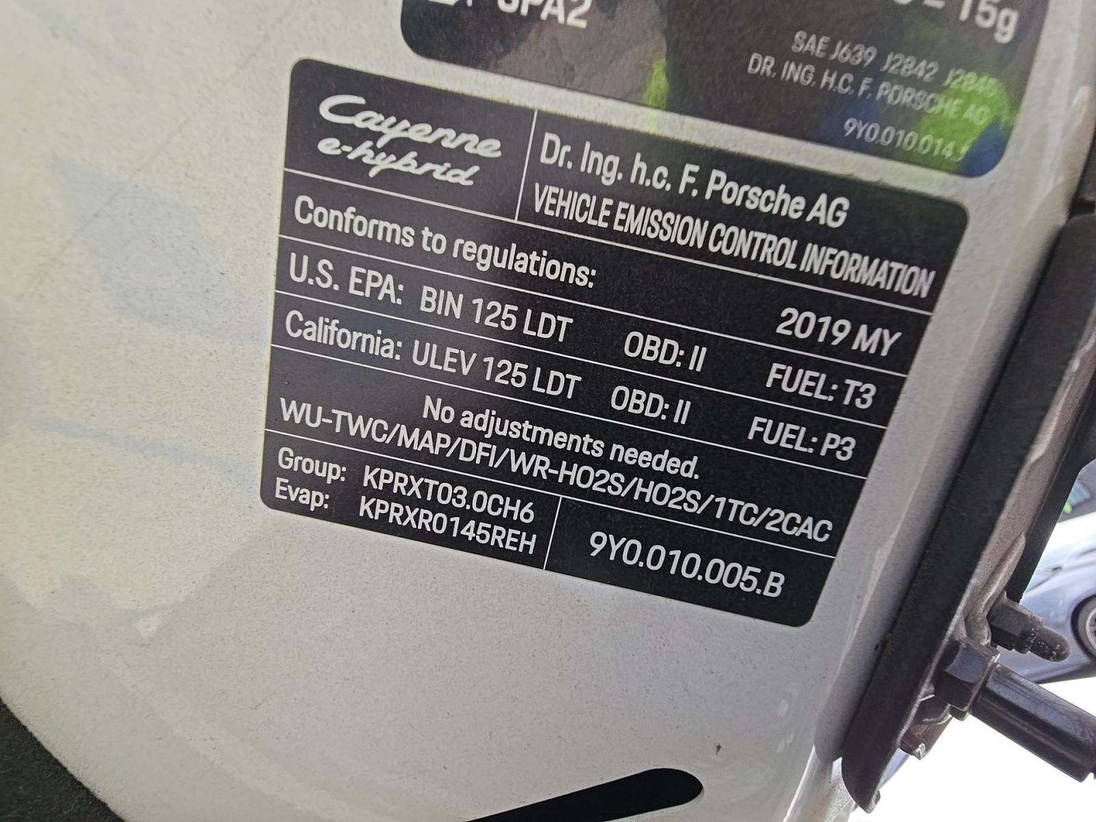 2019 Porsche Cayenne E-Hybrid AWD