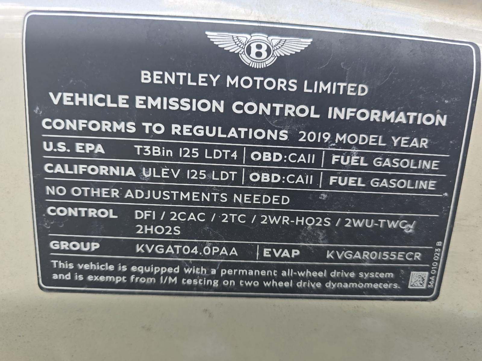 2019 Bentley Bentayga V8 AWD