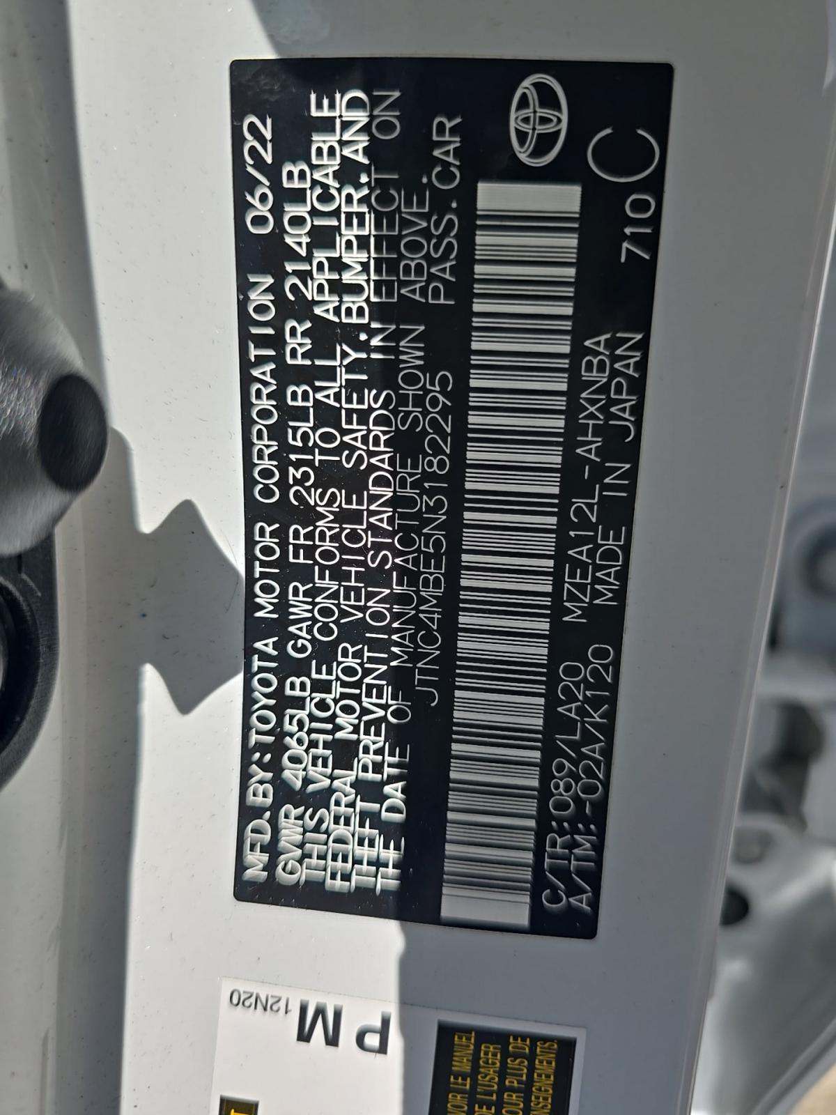 2022 Toyota Corolla XSE FWD