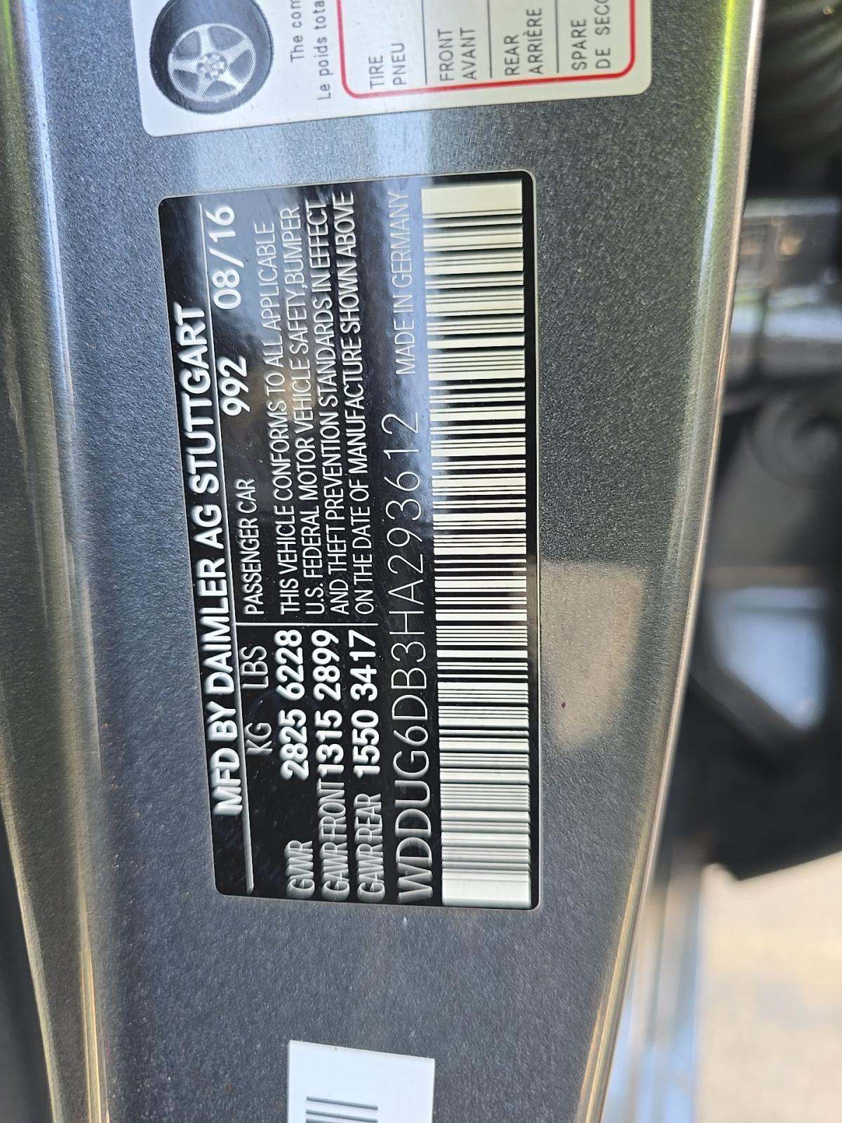 2017 Mercedes-Benz S-Class S 550e RWD