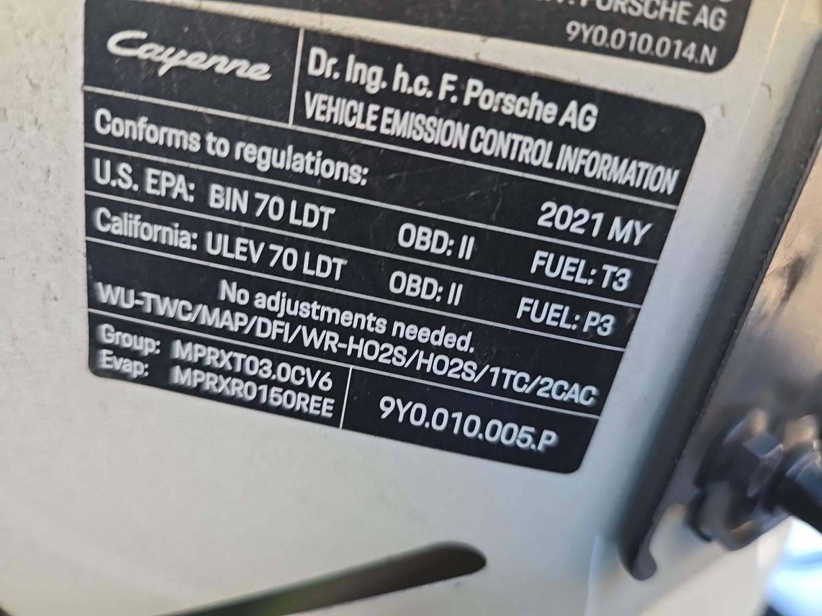 2021 Porsche Cayenne Base AWD