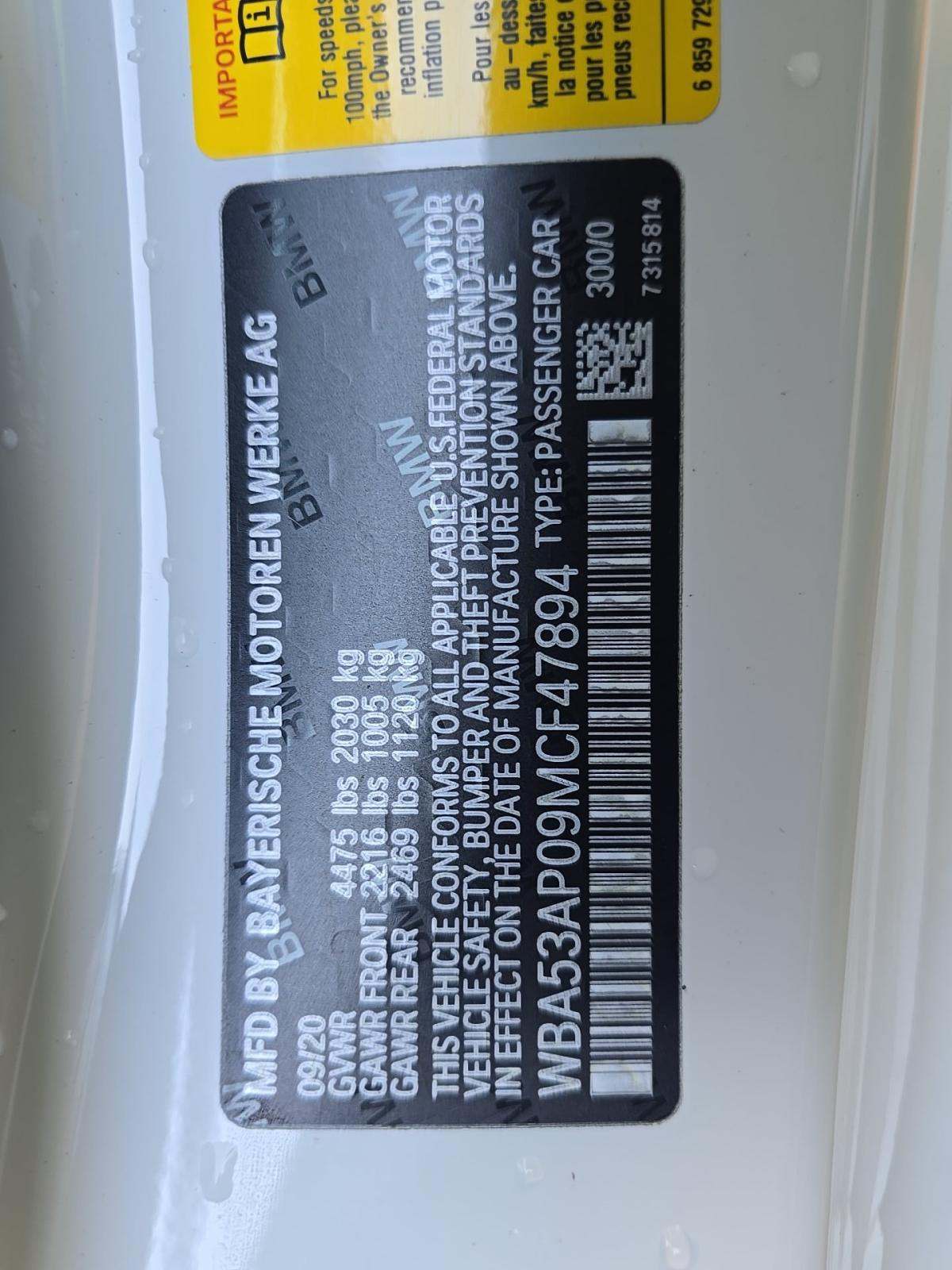 2021 BMW 4 Series 430i RWD