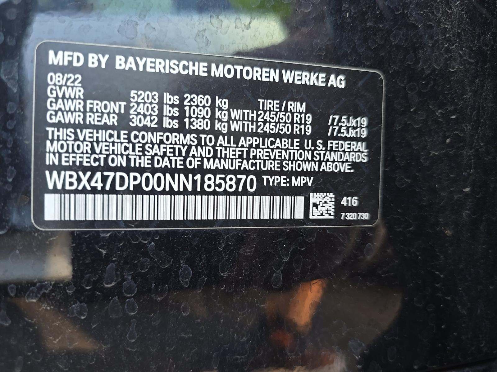 2022 BMW X3 sDrive30i RWD