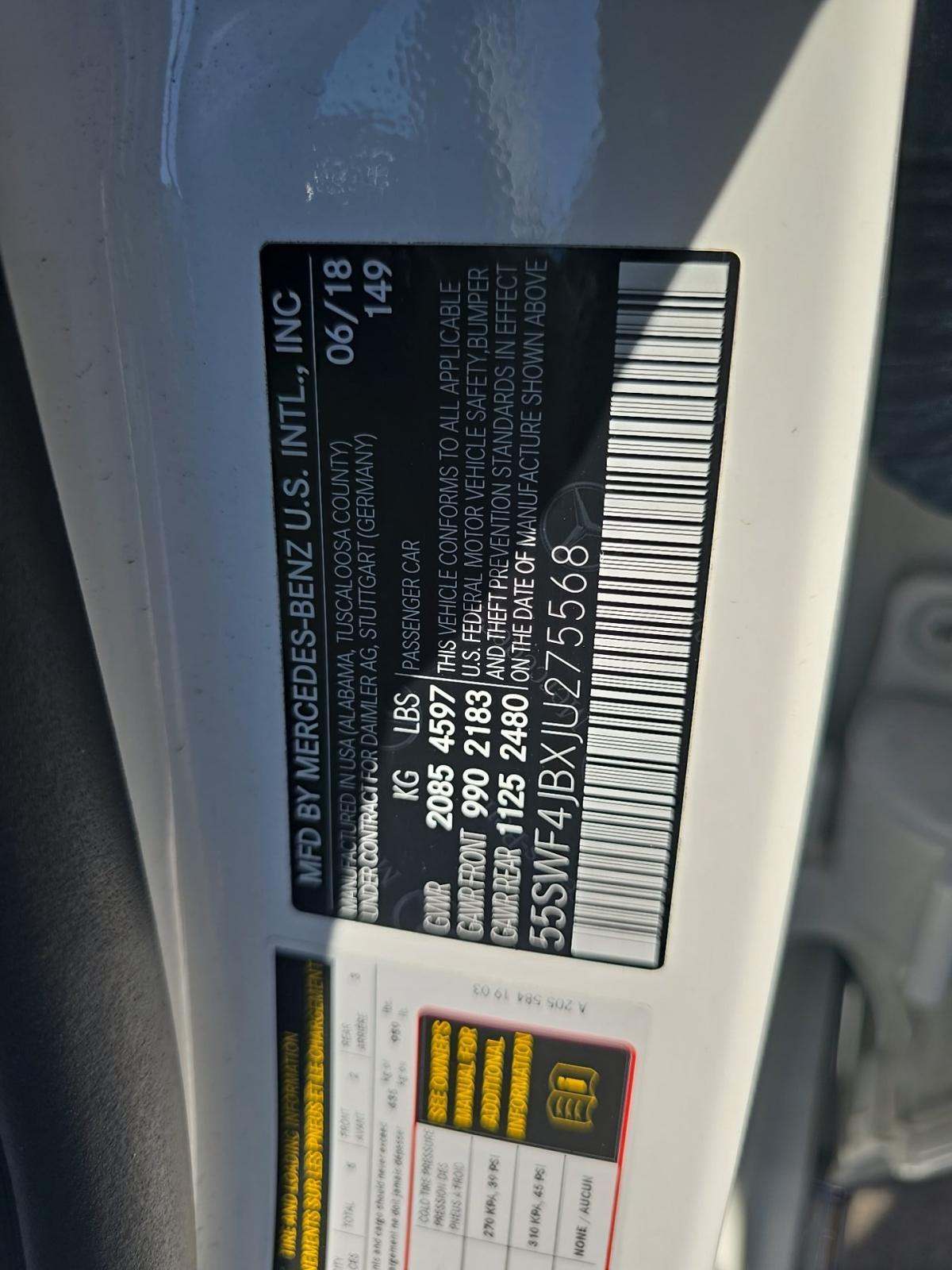 2018 Mercedes-Benz C-Class C 300 RWD