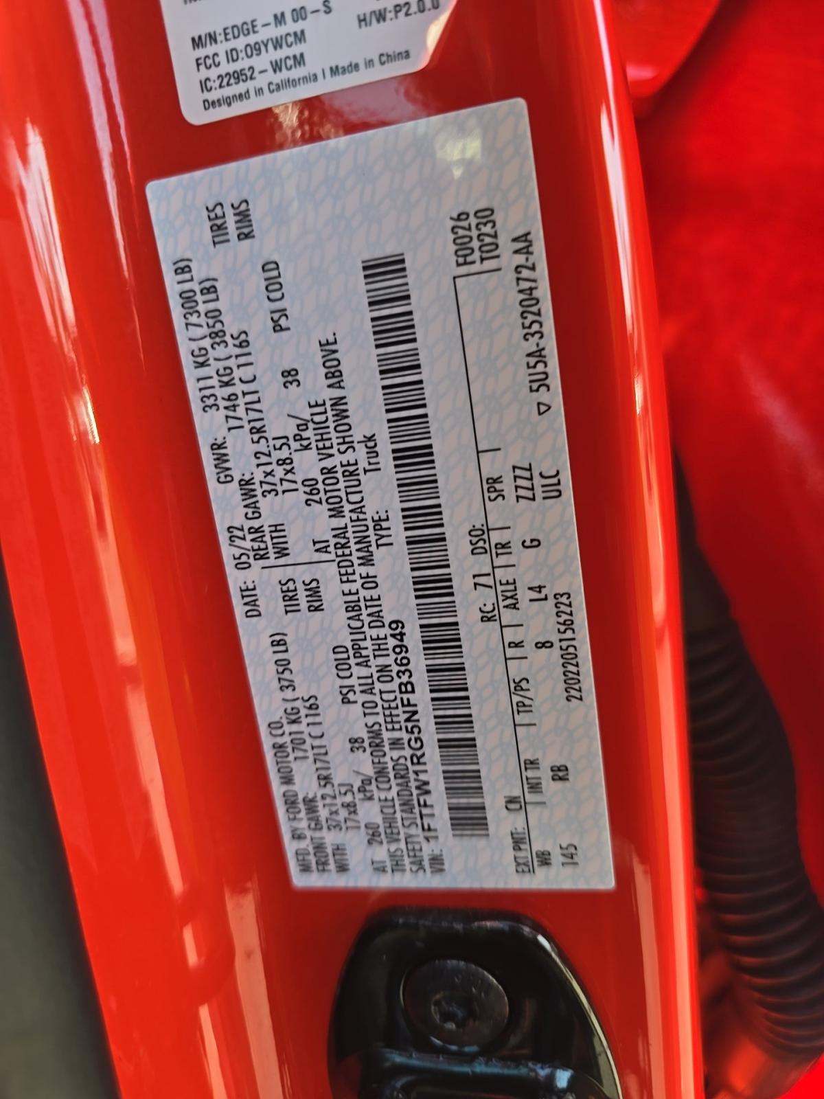 2022 Ford F-150 Raptor AWD