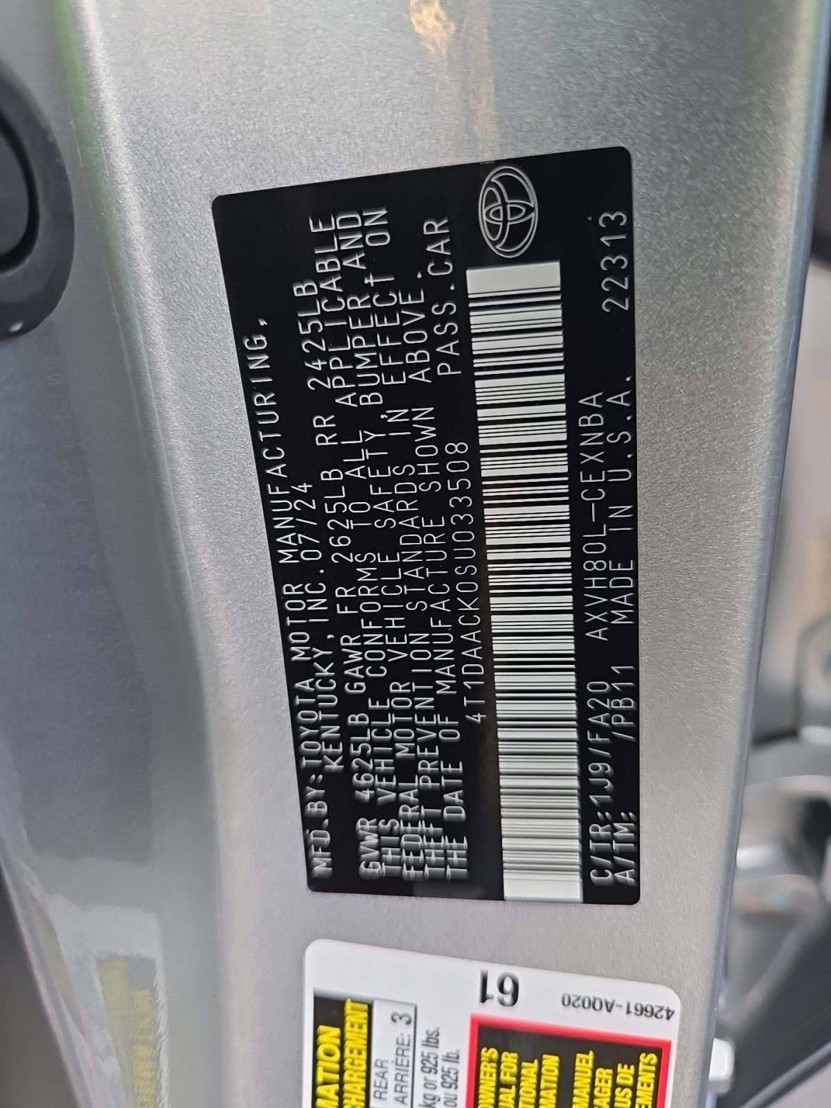 2025 Toyota Camry LE FWD