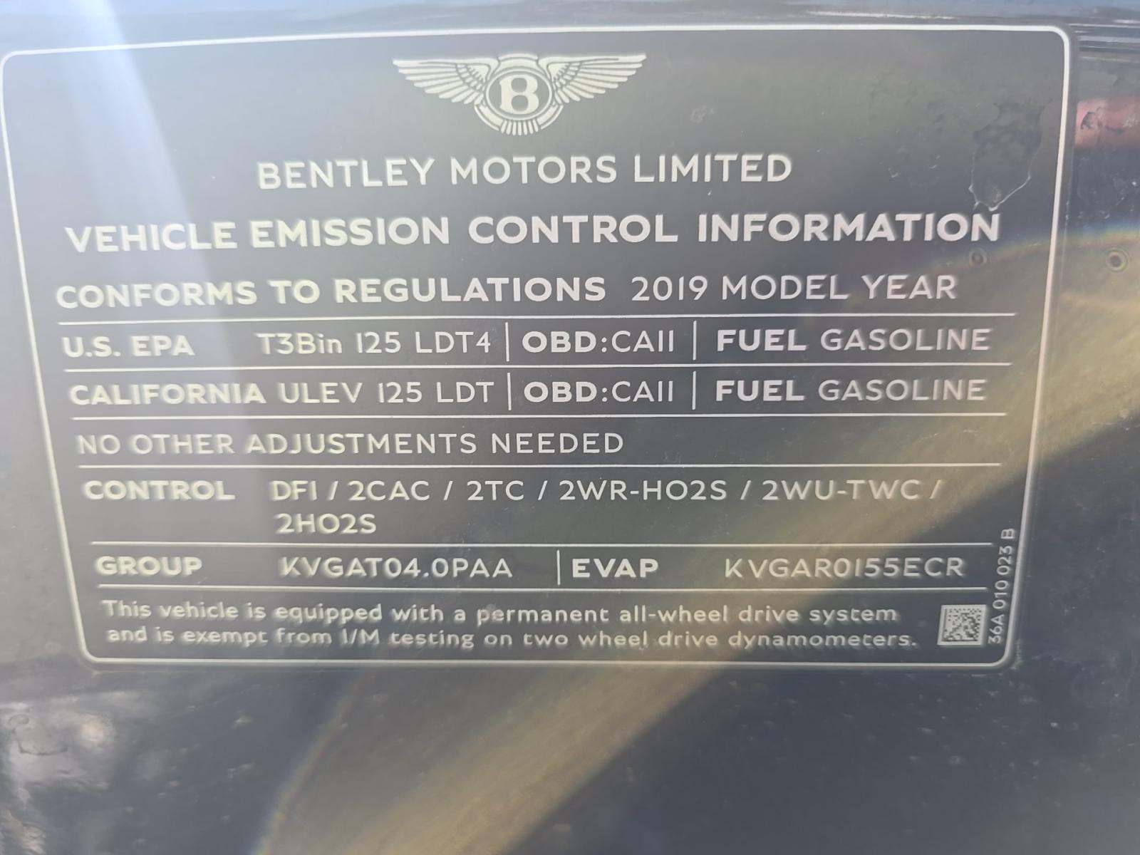 2019 Bentley Bentayga V8 AWD