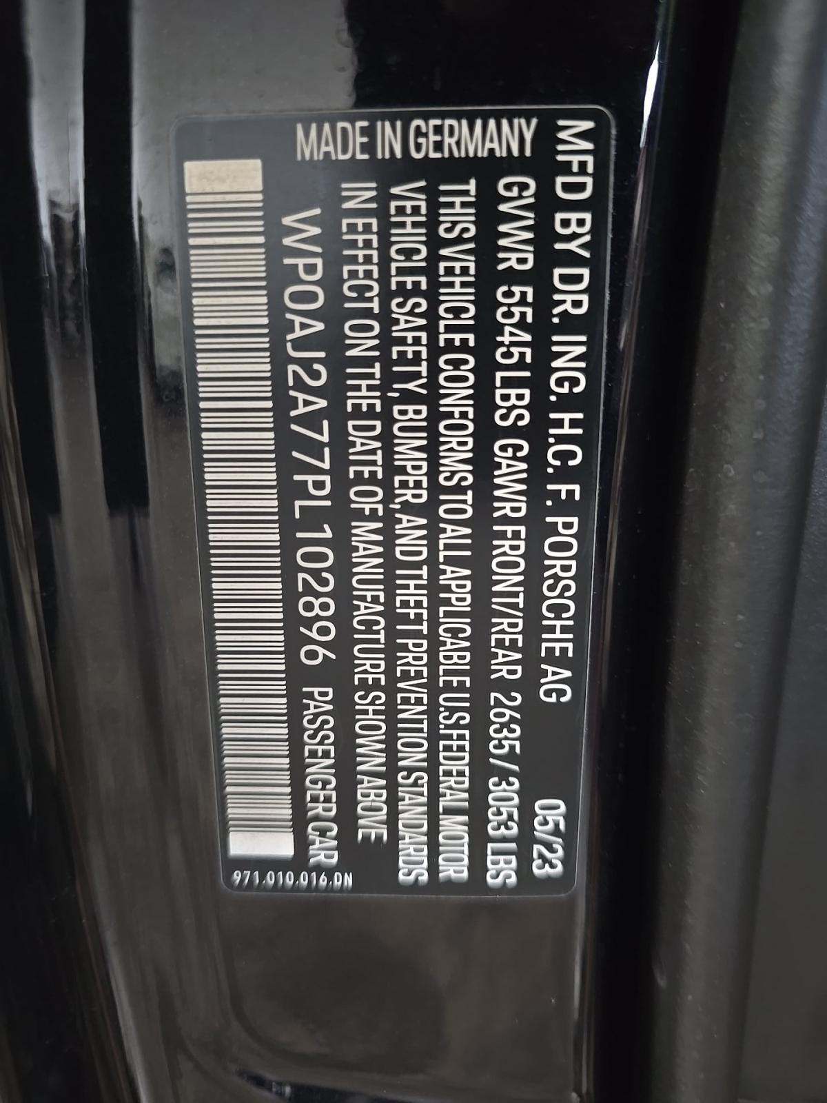 2023 Porsche Panamera Platinum Edition RWD