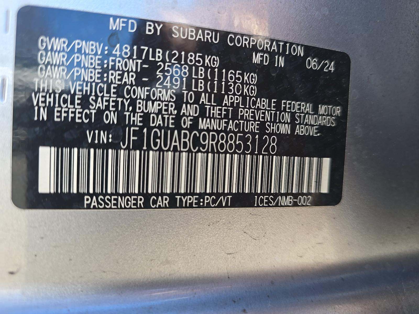 2024 Subaru Impreza Base AWD