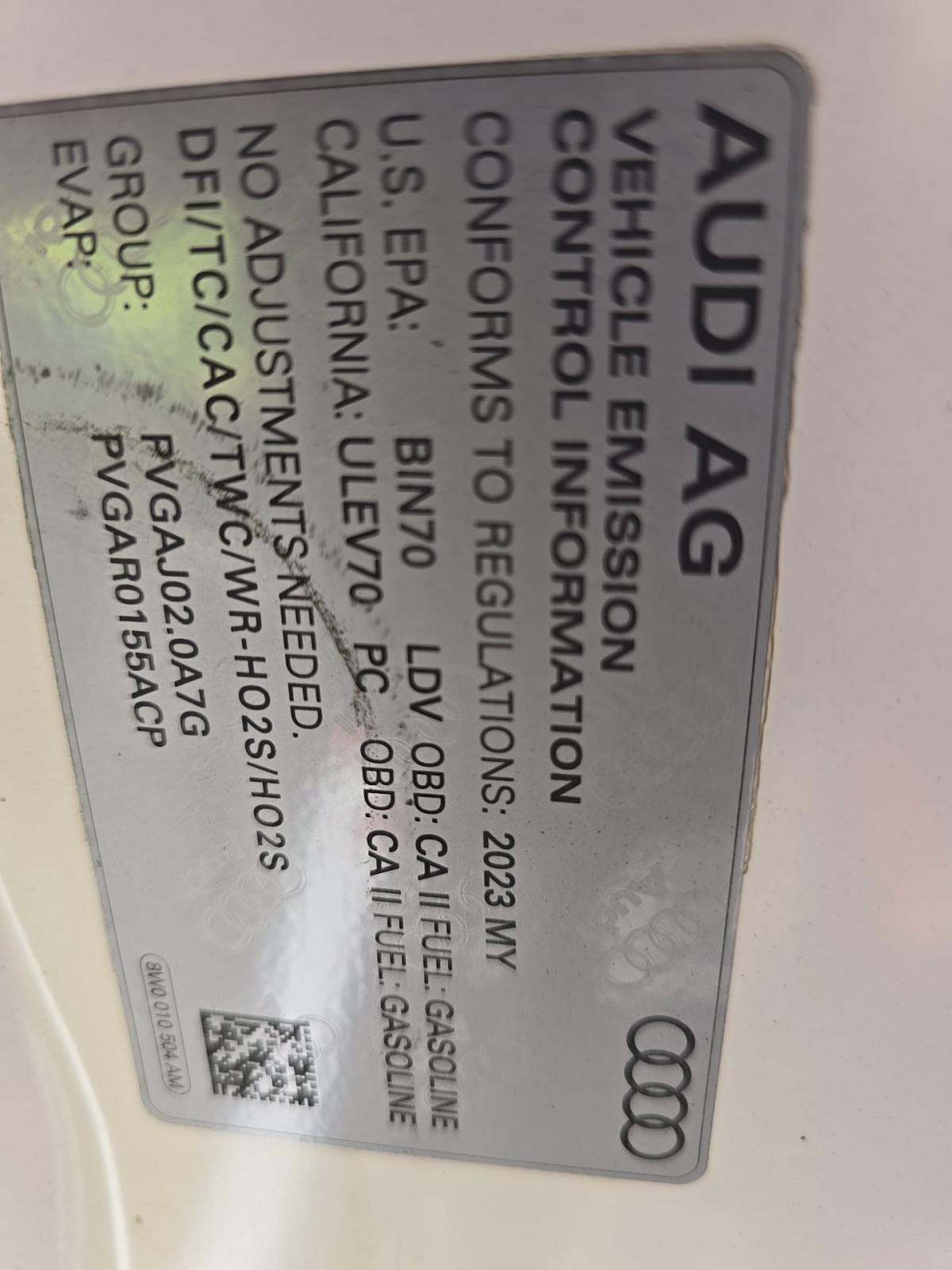 2023 Audi A5 S Line Premium Plus AWD