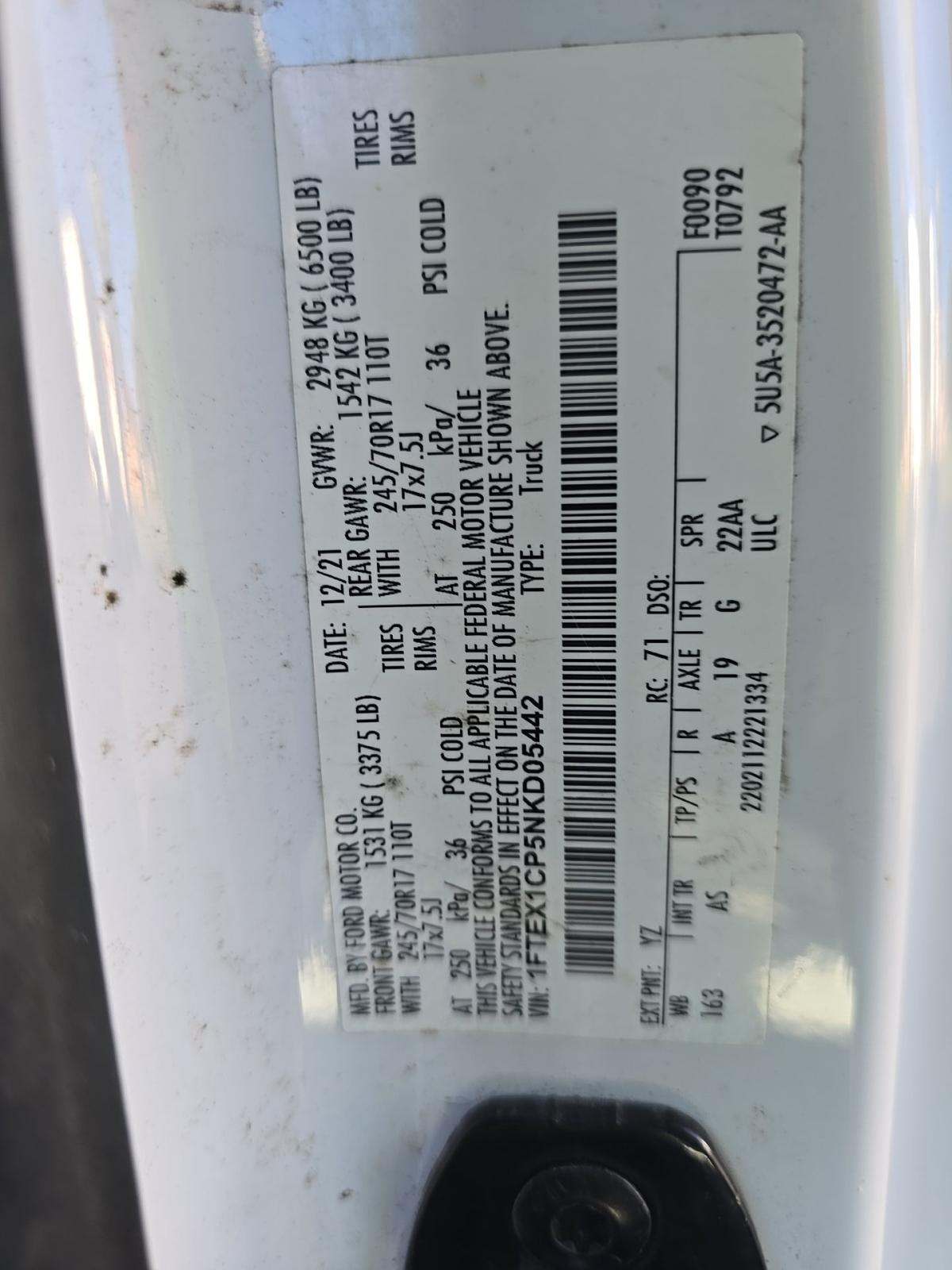 2022 Ford F-150 XL RWD