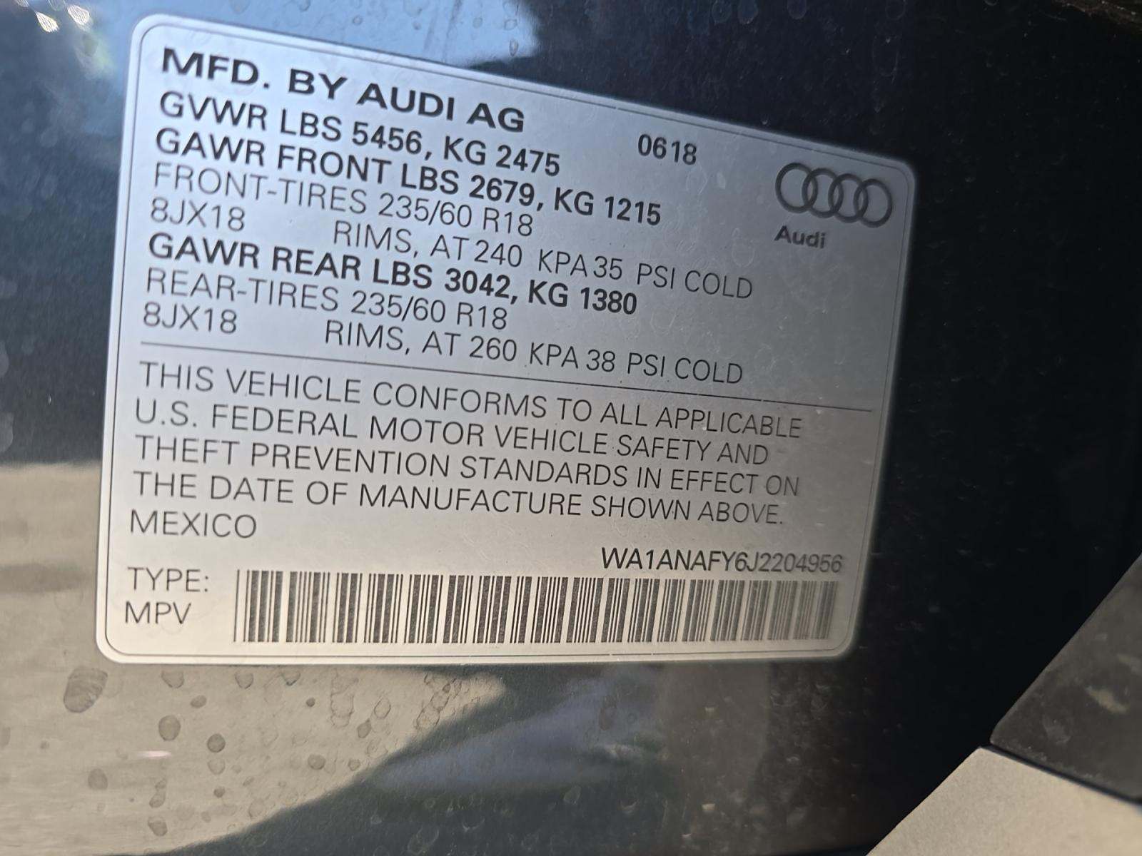 2018 Audi Q5 Premium AWD