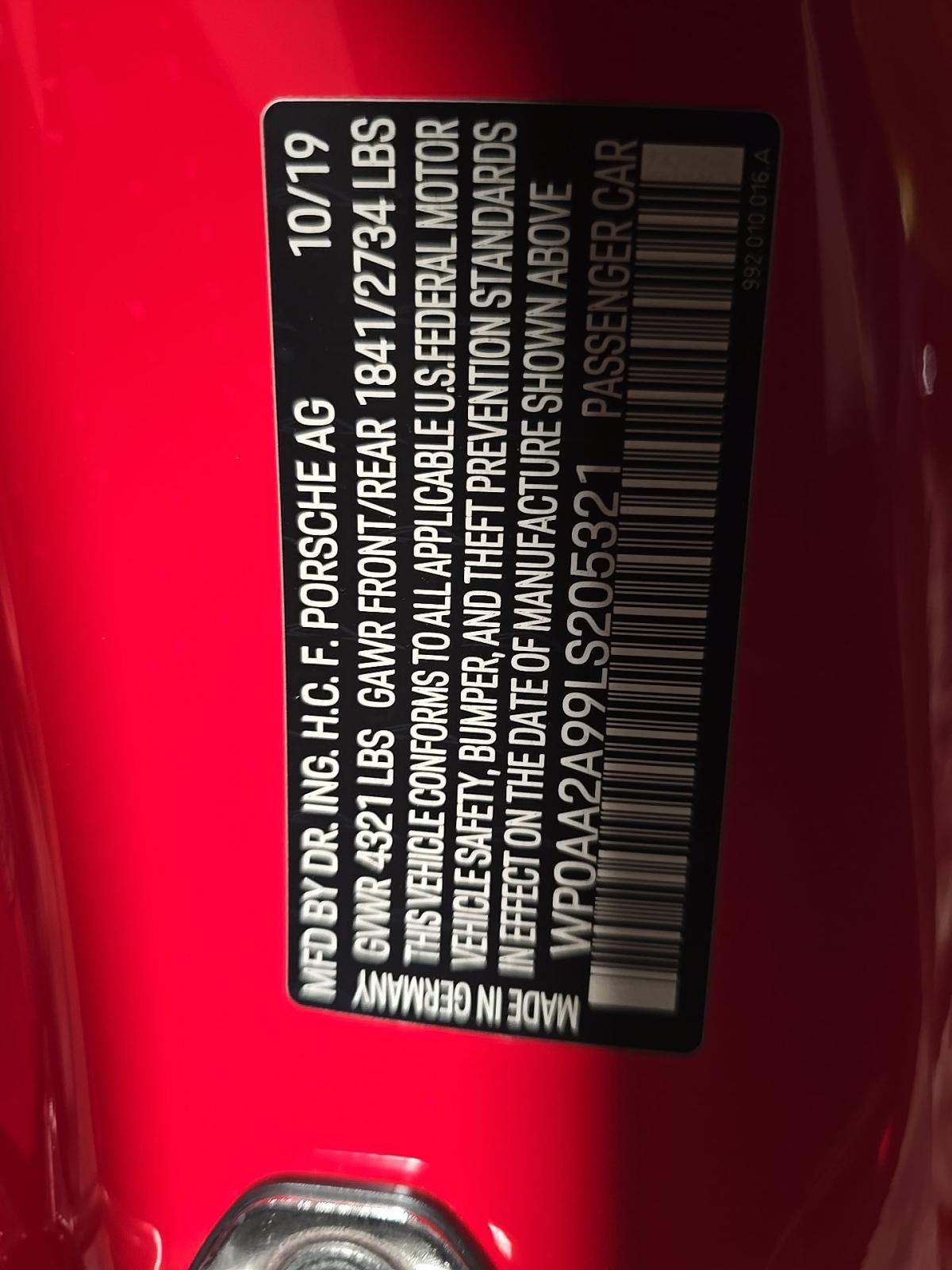 2020 Porsche 911 Carrera RWD