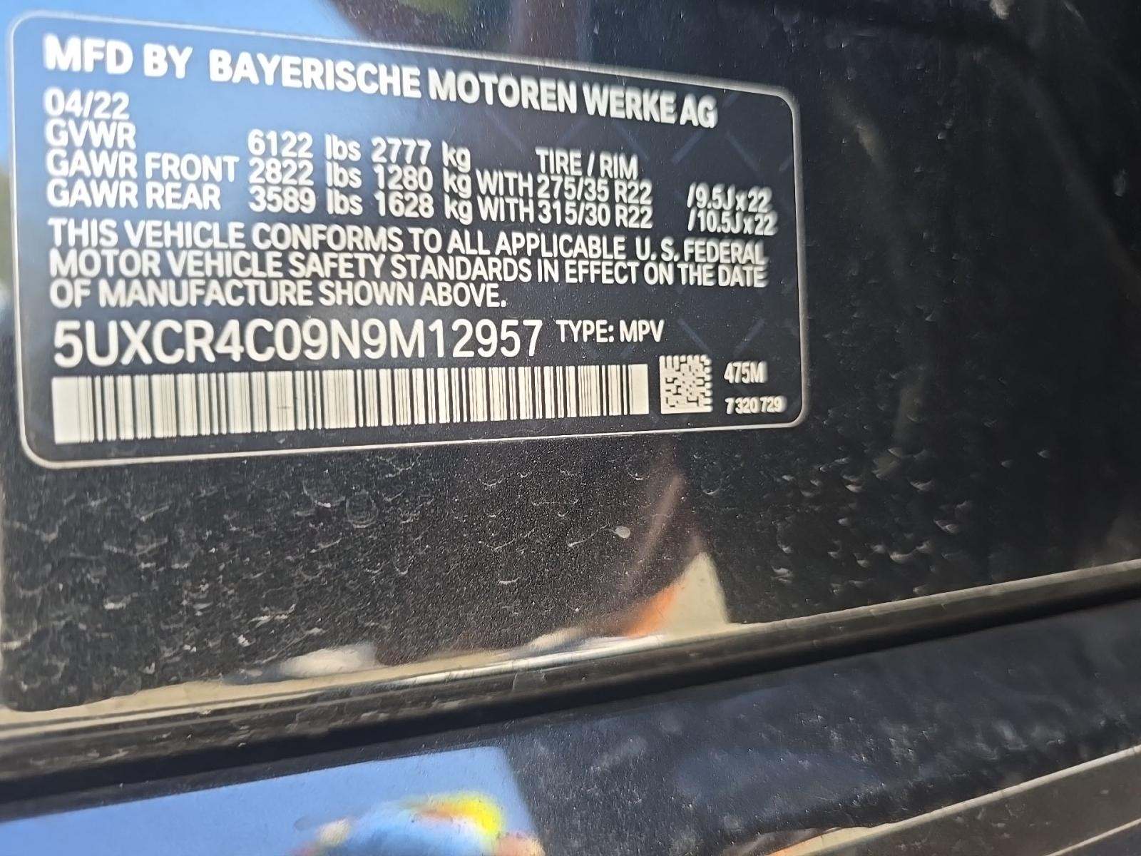 2022 BMW X5 sDrive40i RWD