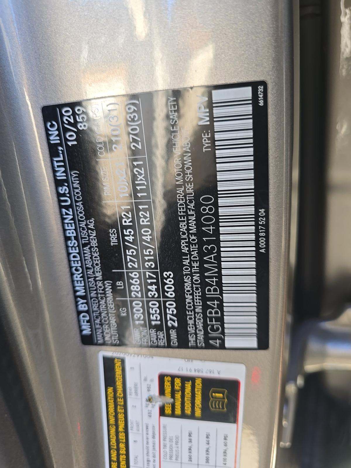 2021 Mercedes-Benz GLE GLE 350 RWD