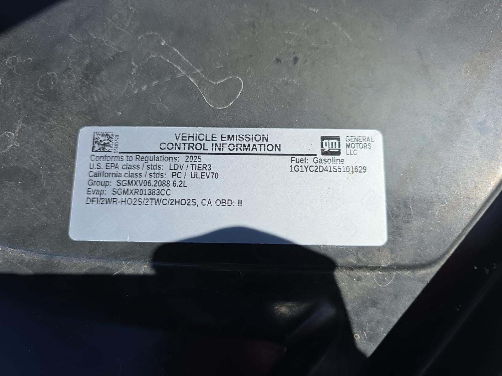 2025 Chevrolet Corvette Stingray RWD