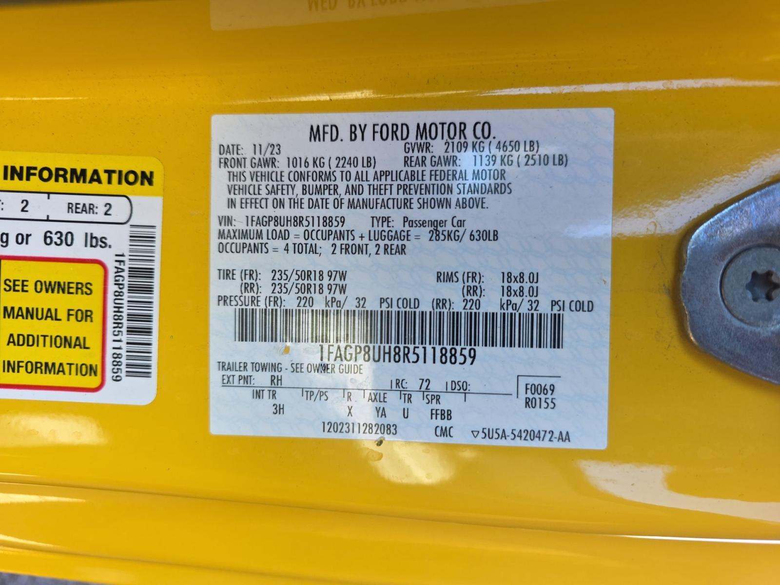 2024 Ford Mustang EcoBoost Premium RWD