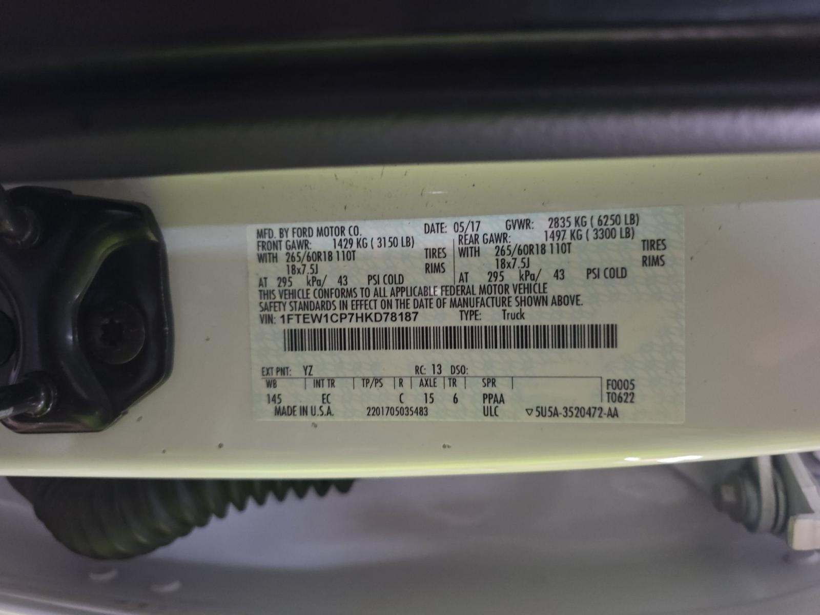 2017 Ford F-150 Lariat RWD