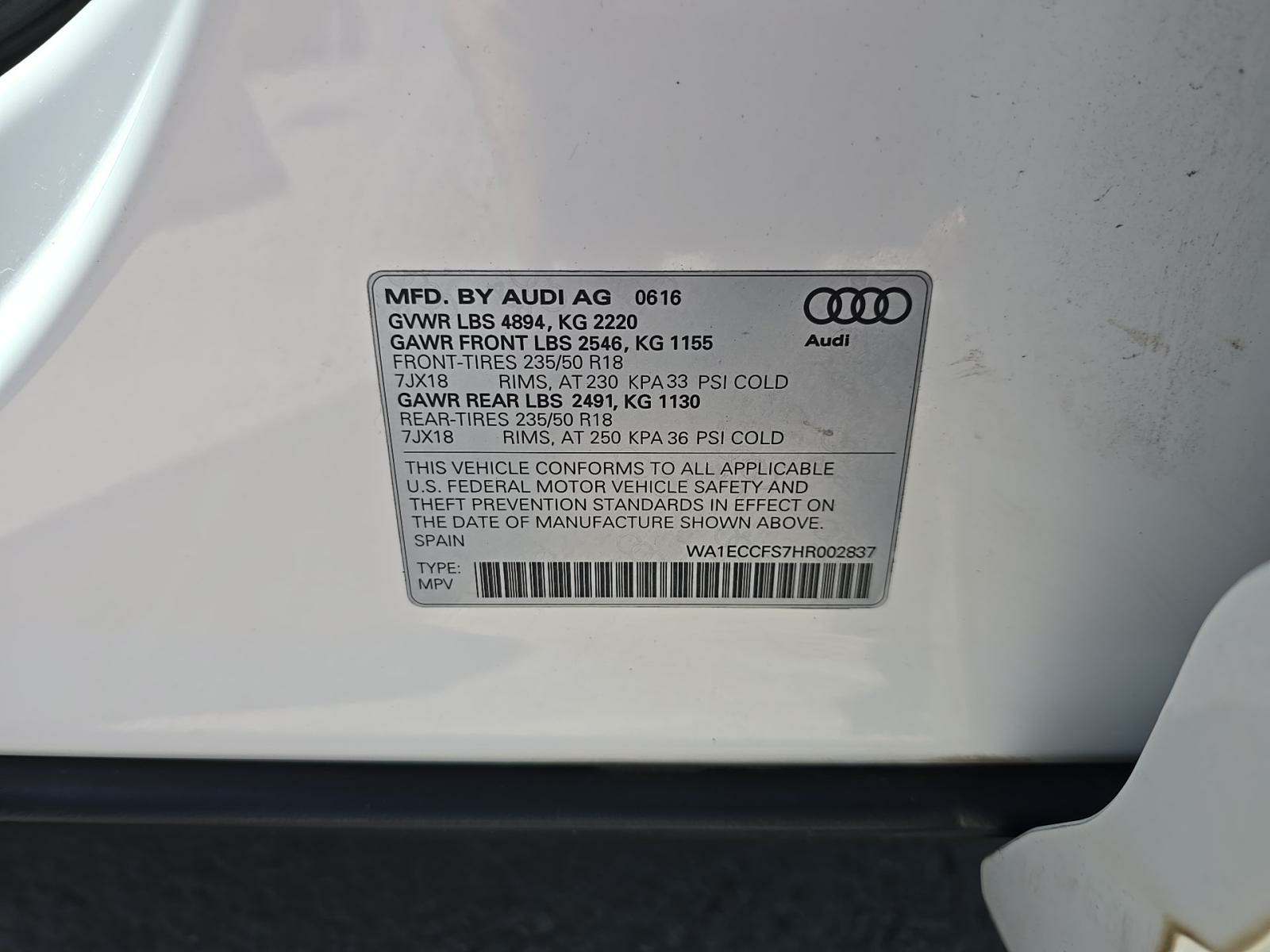 2017 Audi Q3 2.0T Premium AWD