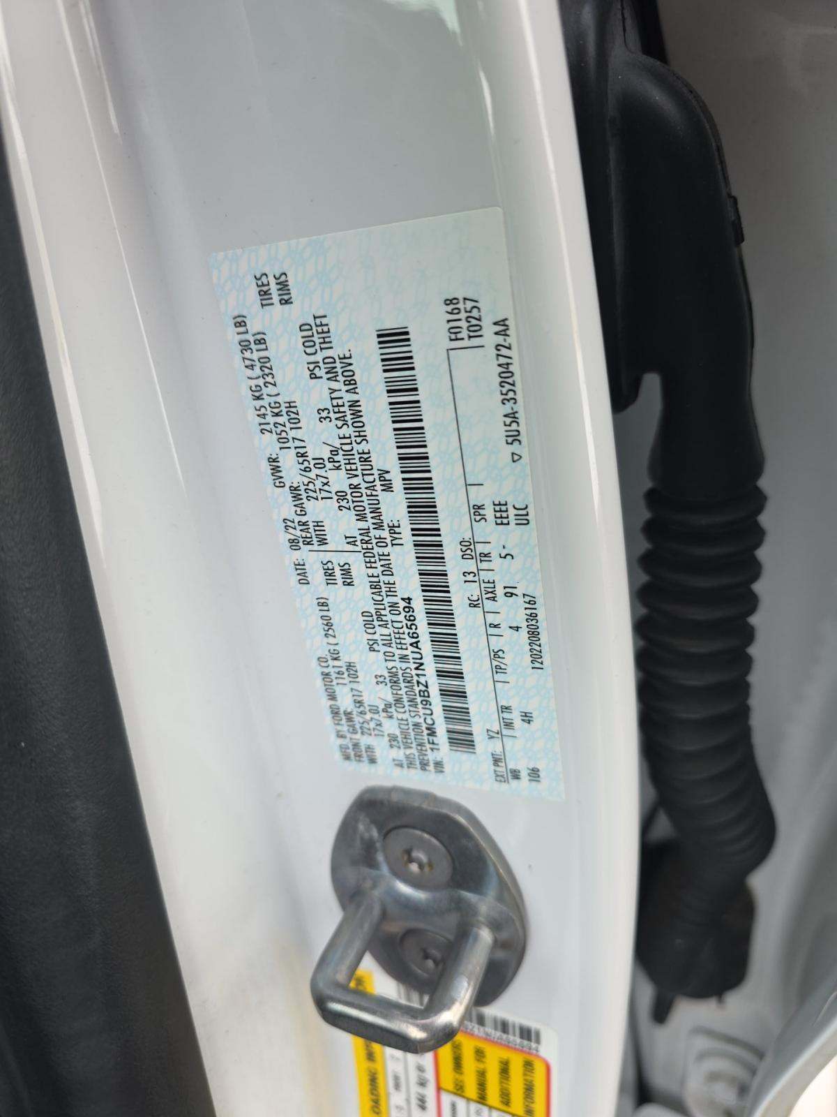 2022 Ford Escape Hybrid SE AWD