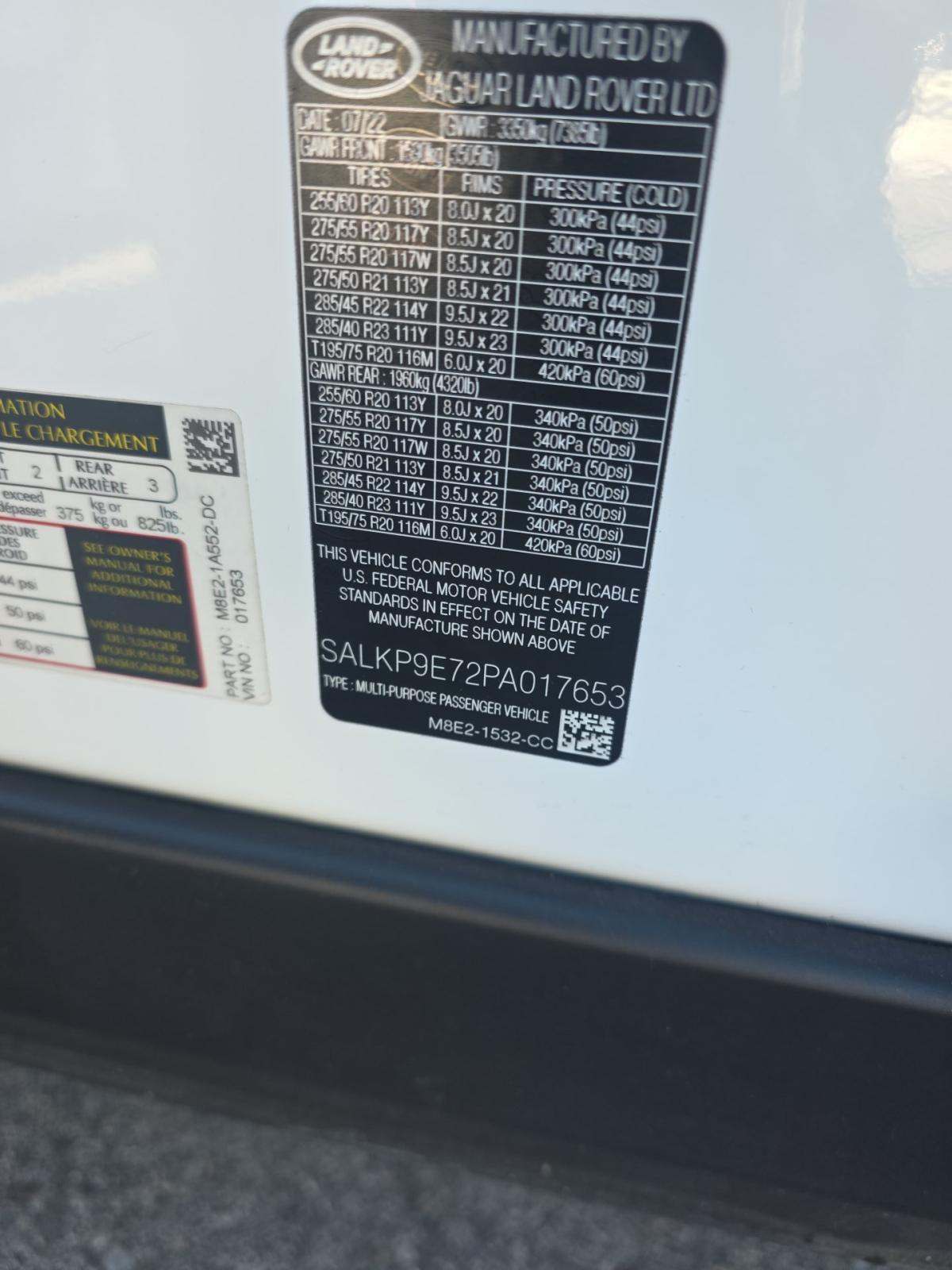 2023 Land Rover Range Rover SE AWD