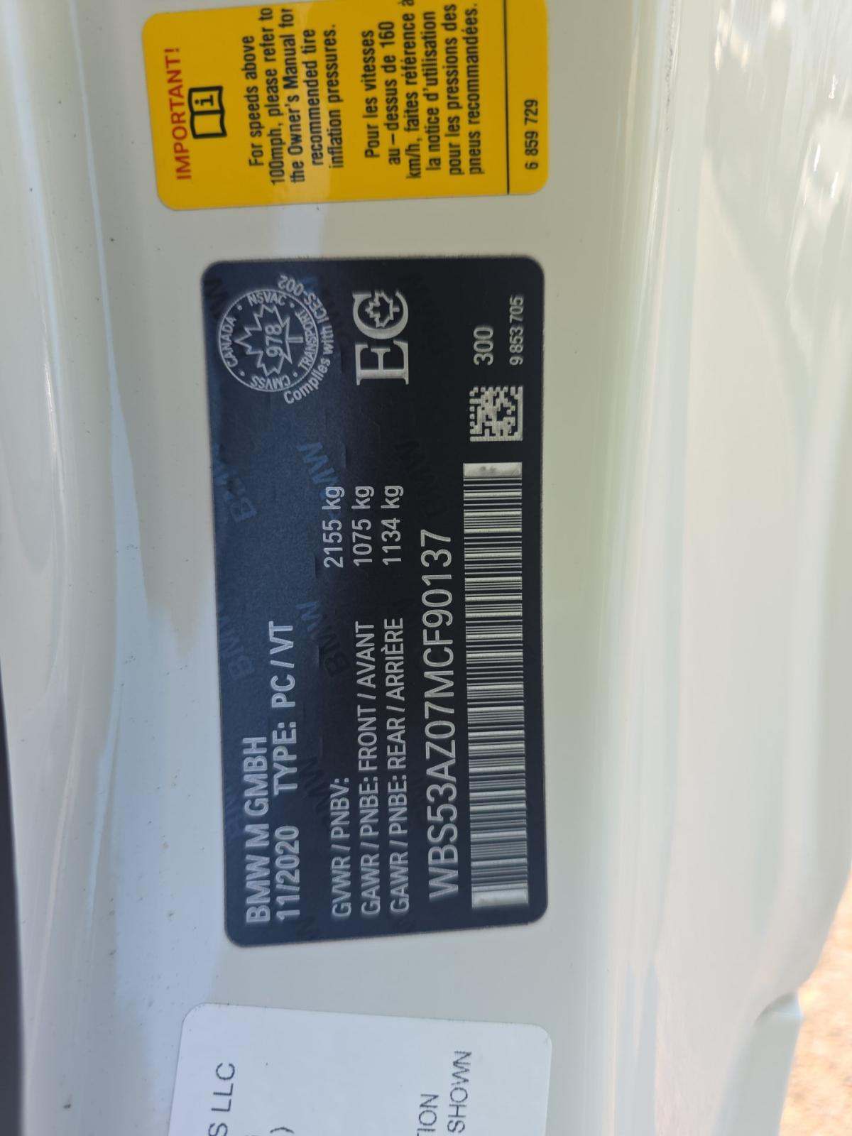 2021 BMW M4 Base RWD