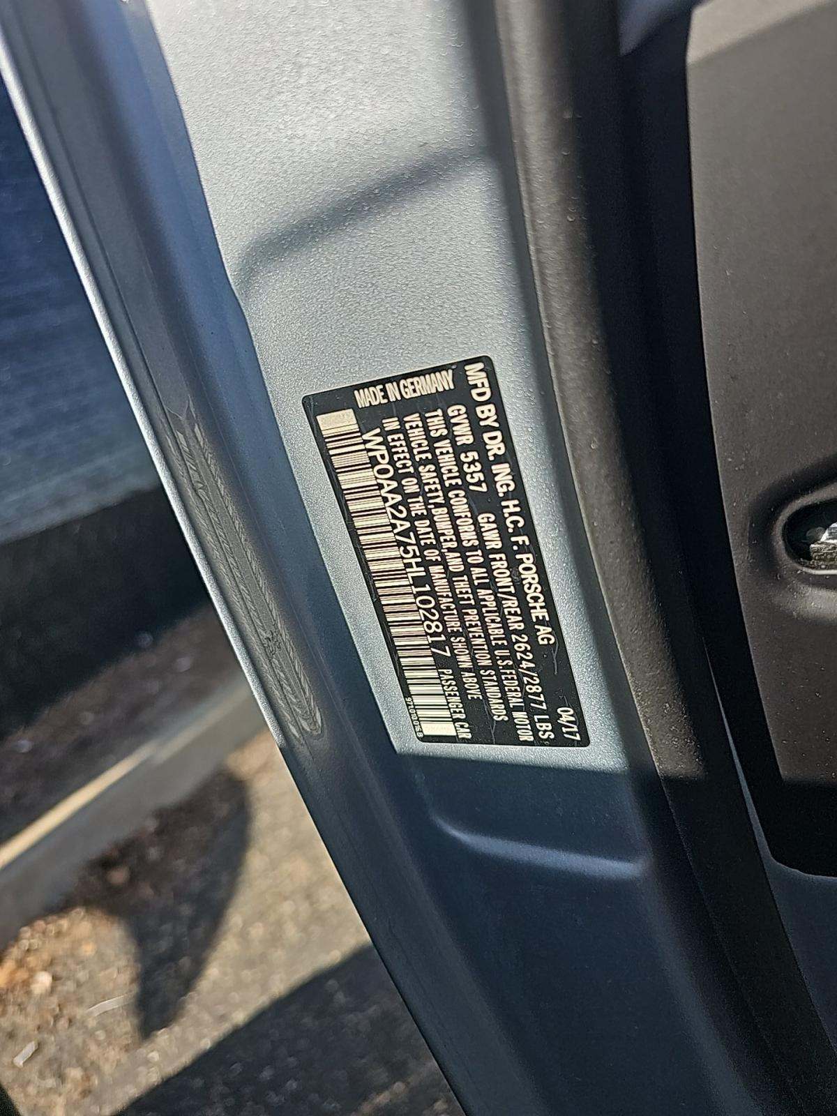 2017 Porsche Panamera 4 AWD