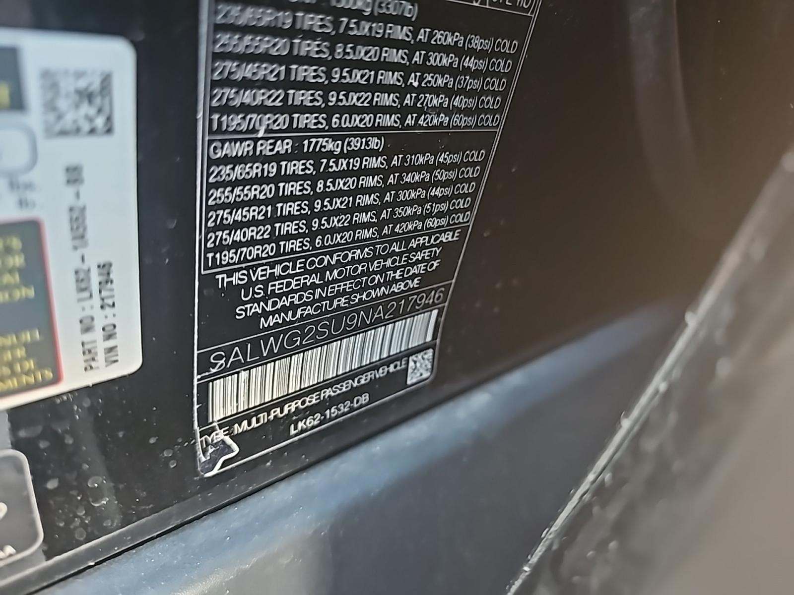 2022 Land Rover Range Rover Sport SE AWD