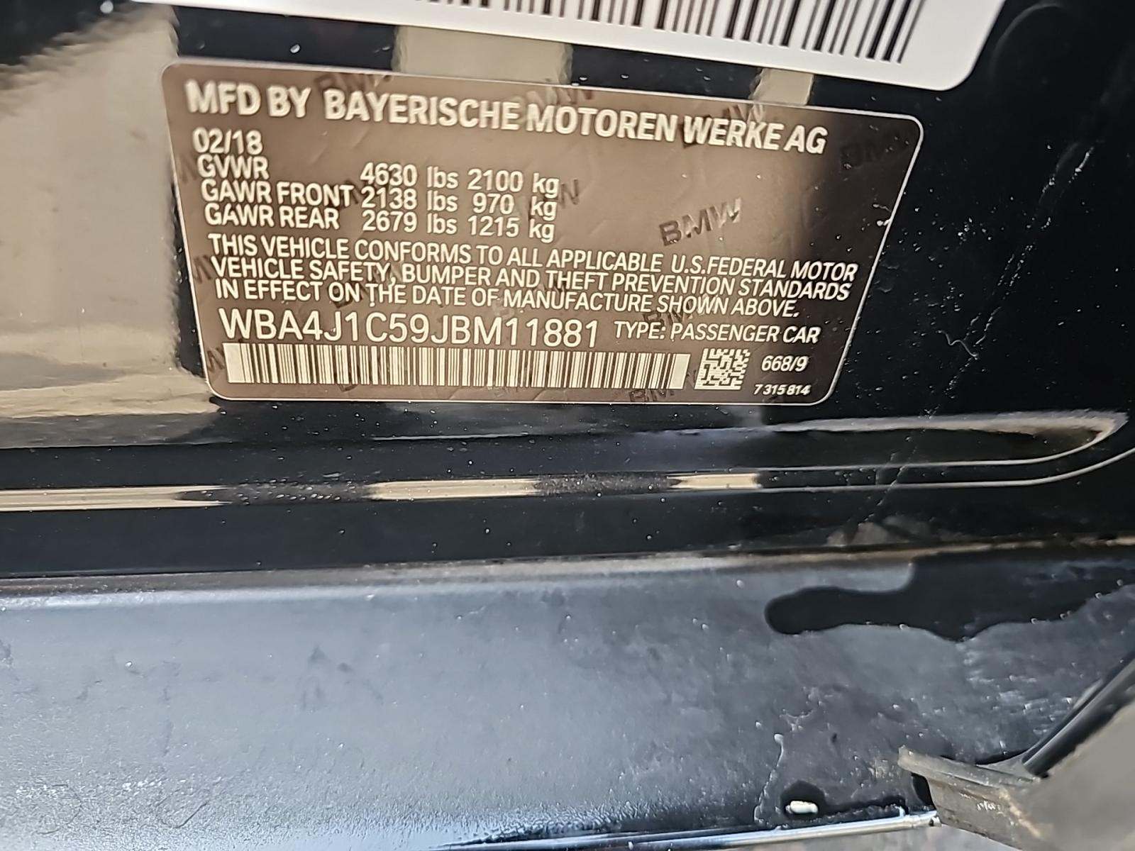 2018 BMW 4 Series 430i RWD